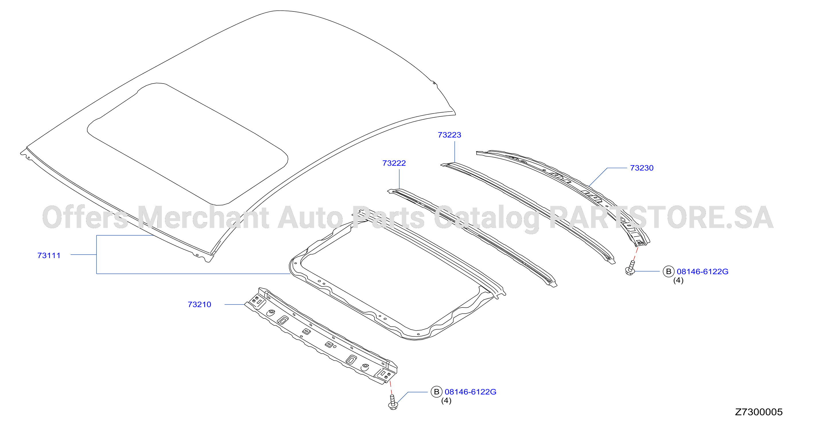 Roof Panel Fitting Sun Roof