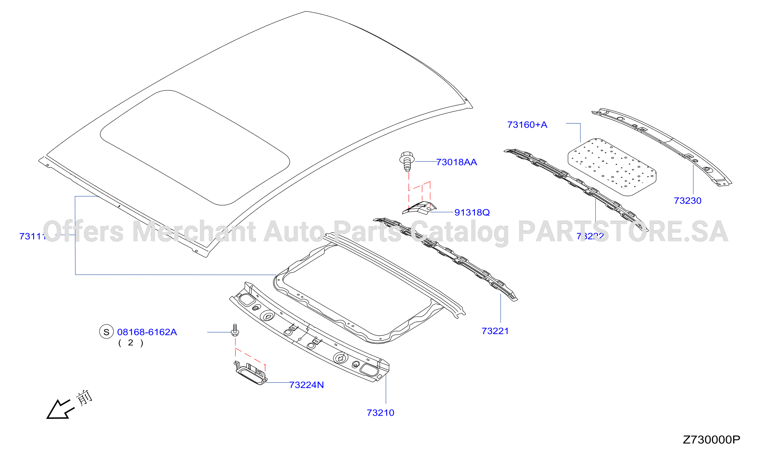 Roof Panel Fitting Sun Roof