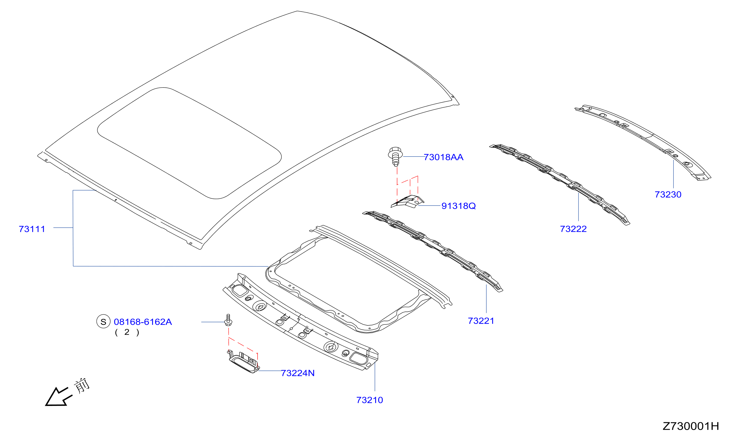 Roof Panel Fitting Sun Roof