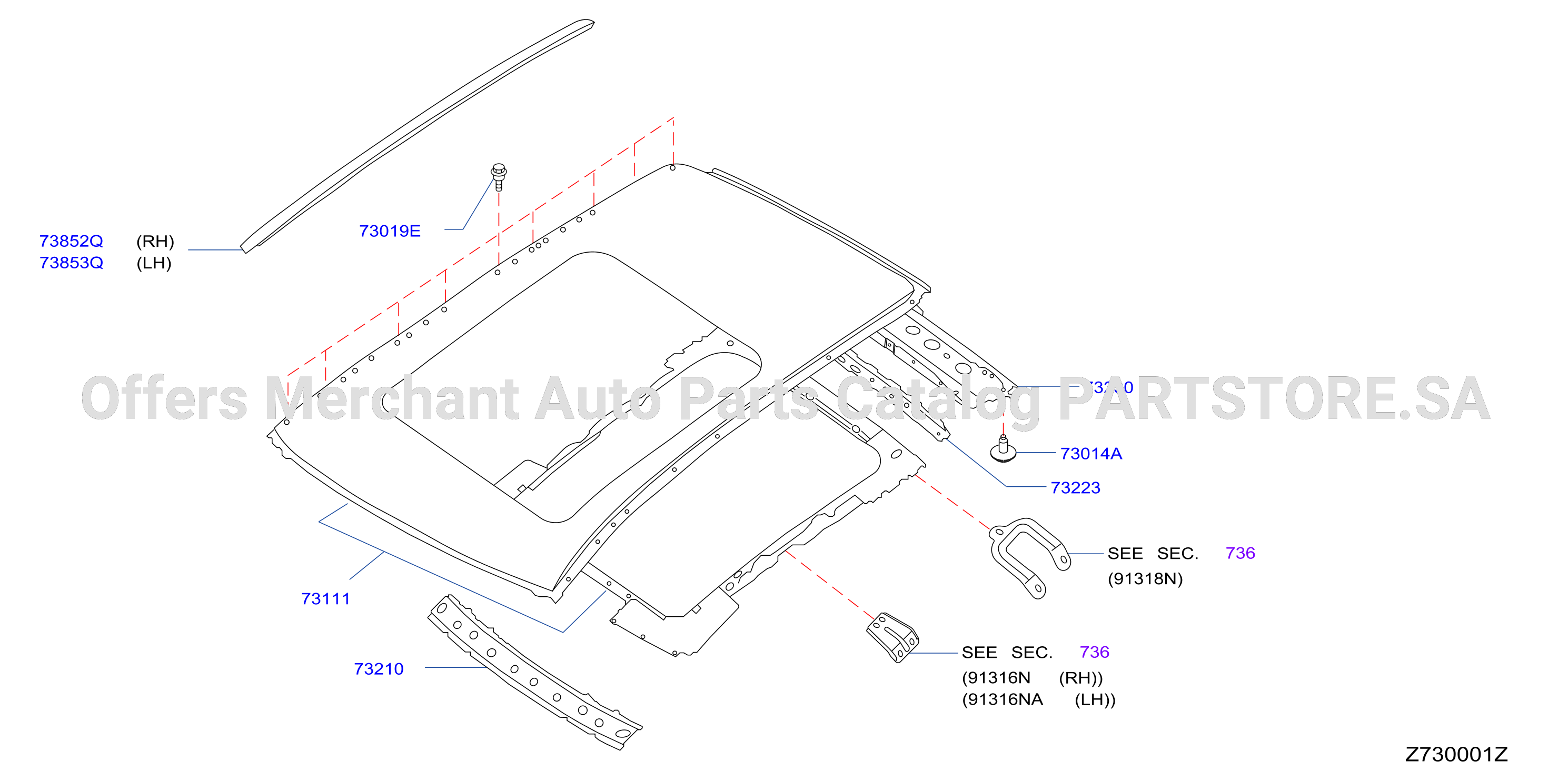 Roof Panel Fitting Sun Roof