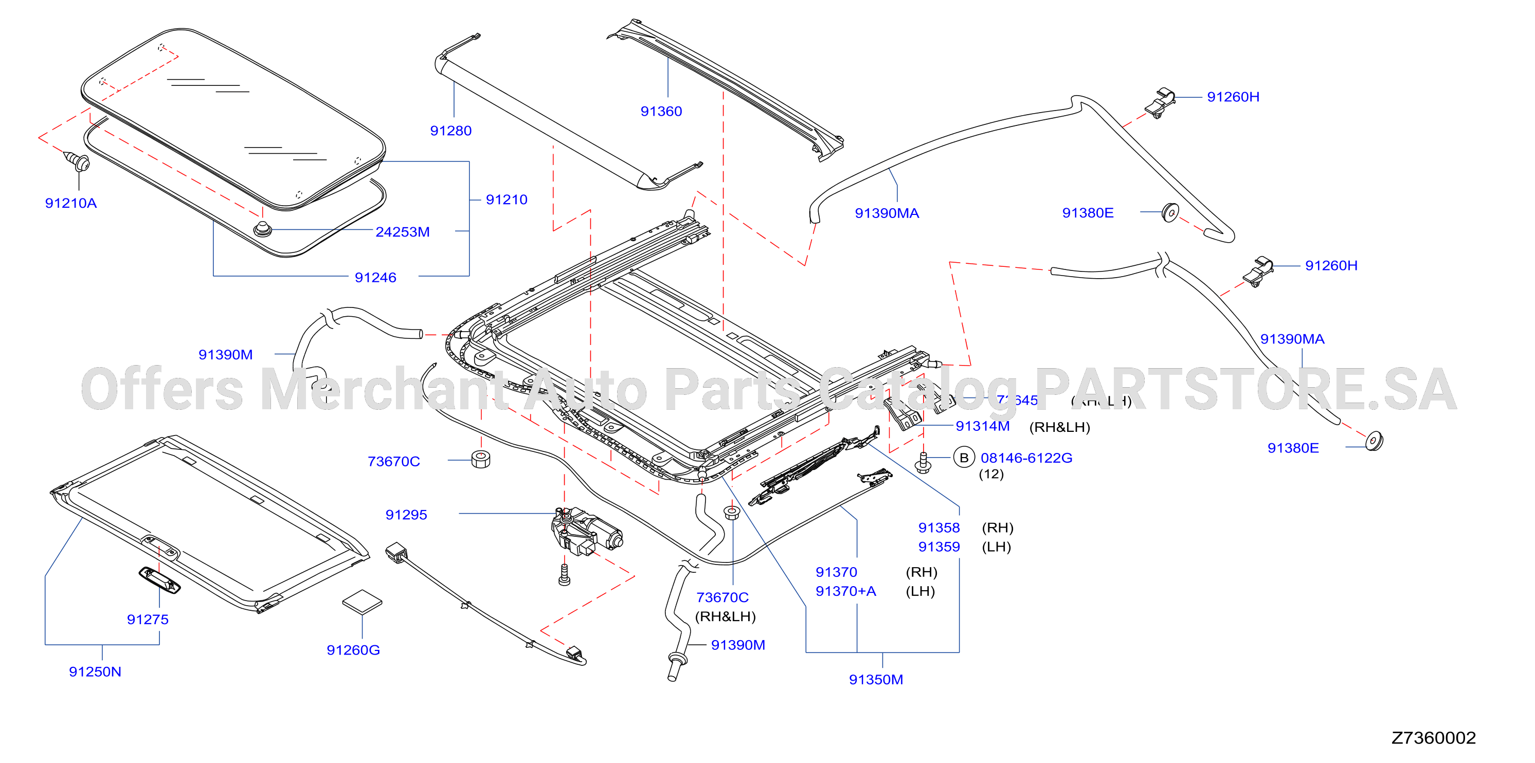 Sun Roof Parts