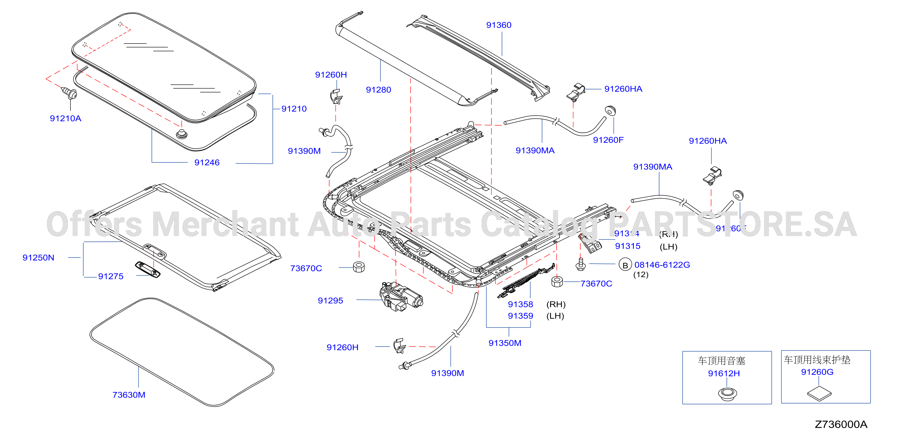 Sun Roof Parts
