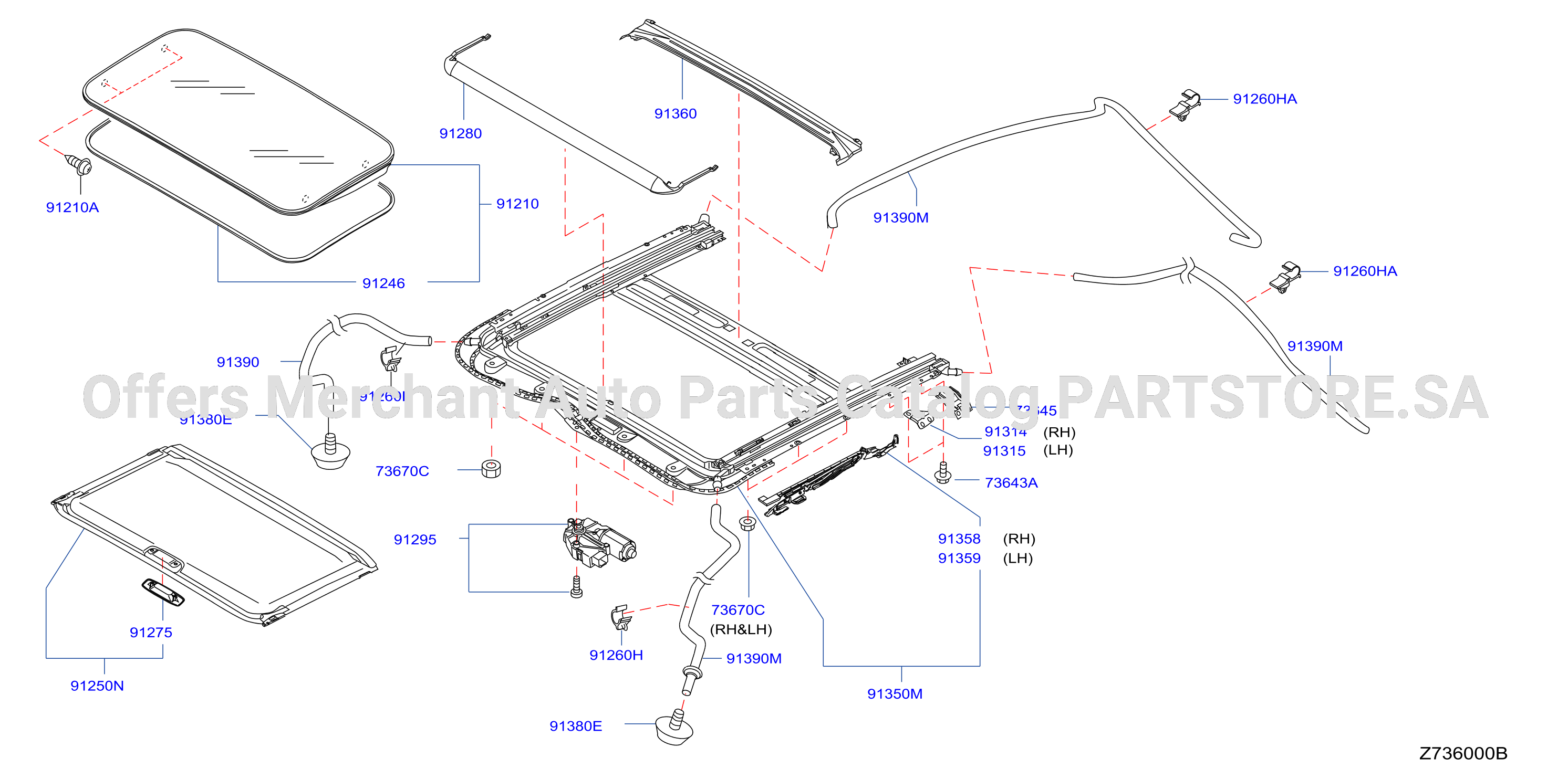 Sun Roof Parts Sun Roof