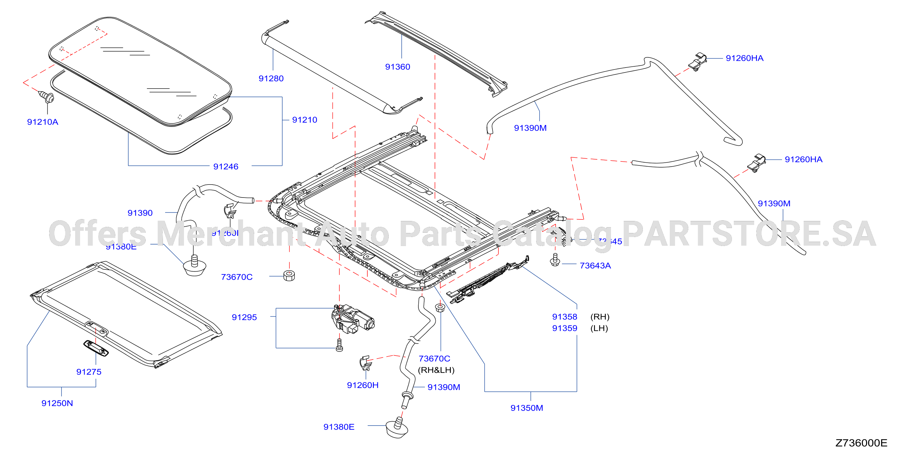 Sun Roof Parts Sun Roof