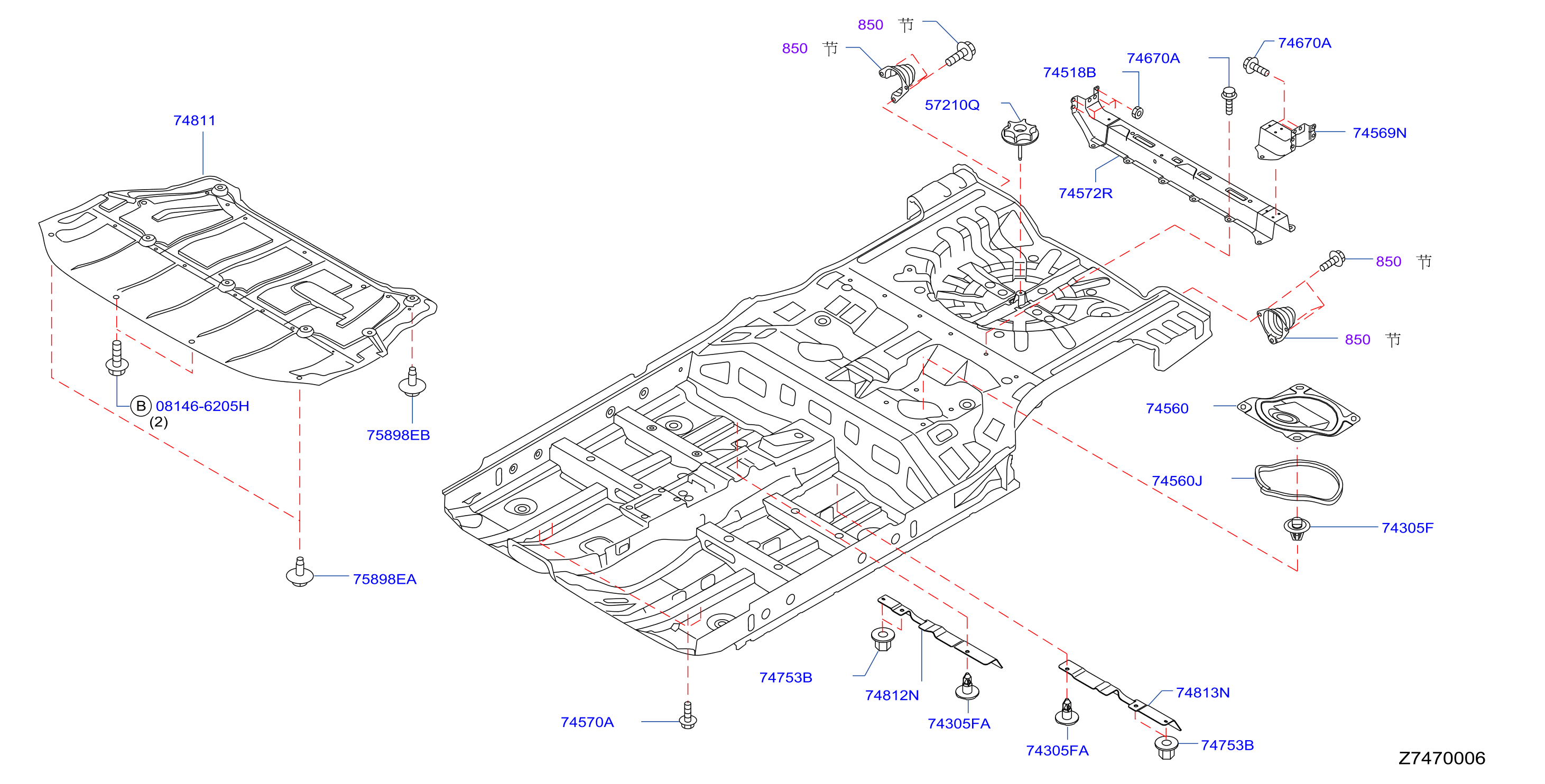 Floor Fitting 4W