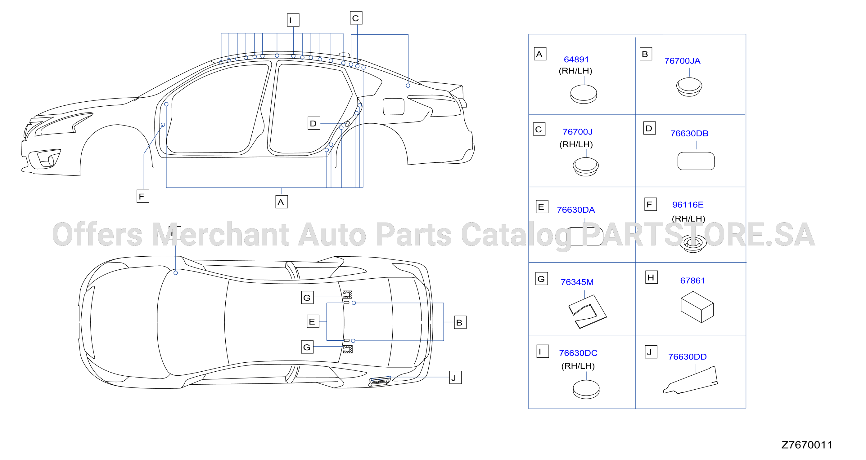 Body Side Fitting Plug