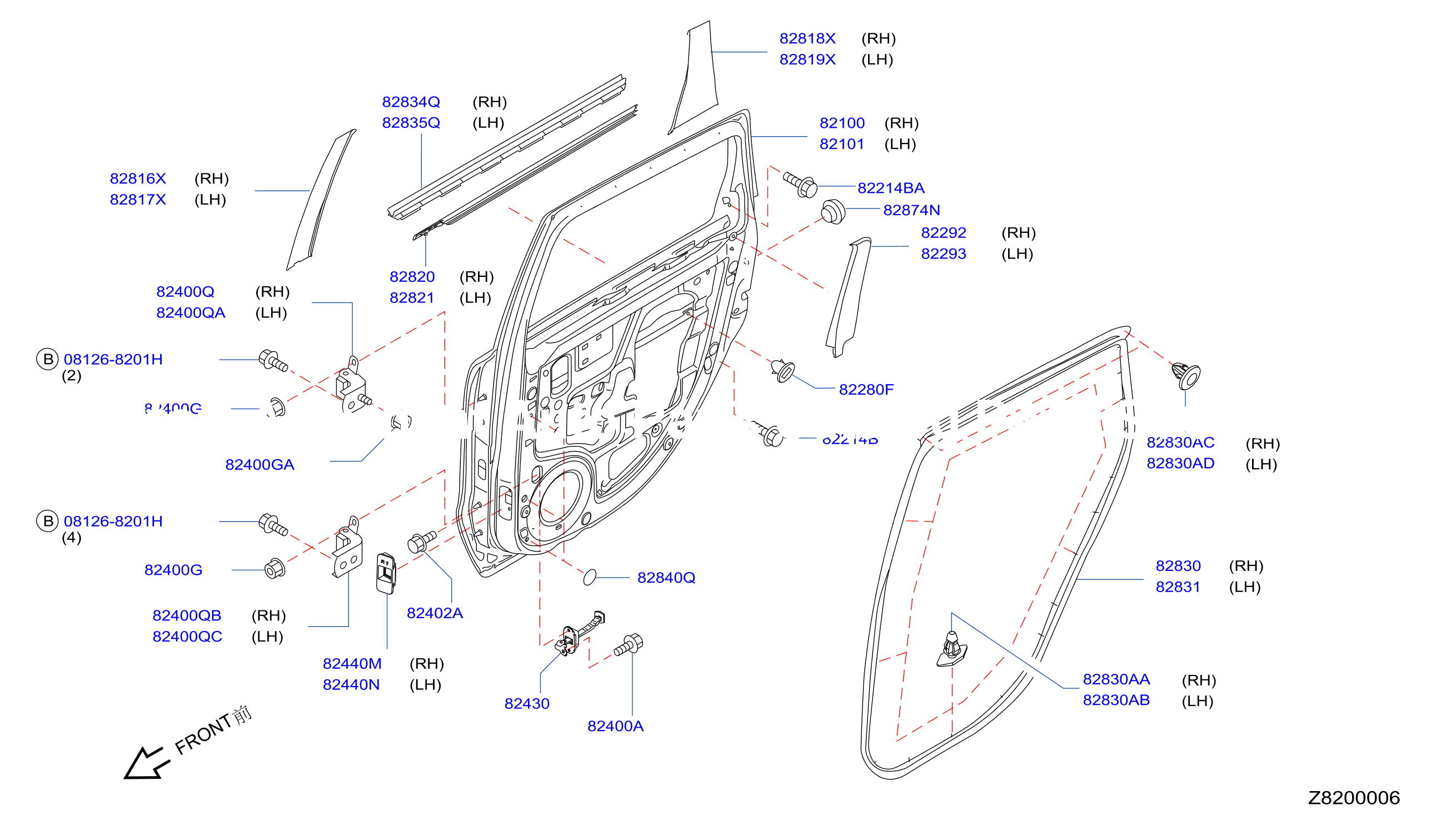 Rear Door Panel Fitting