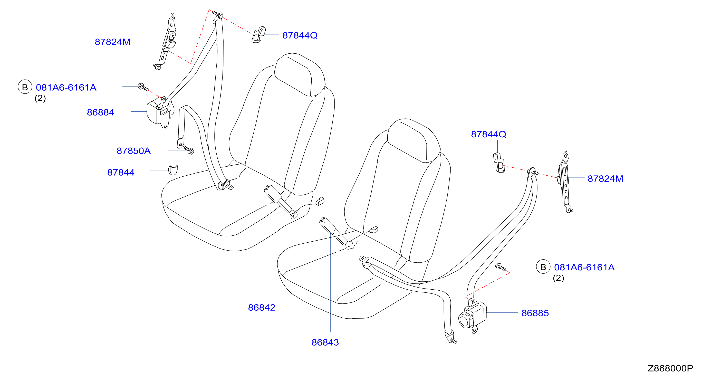 Front Seat Belt