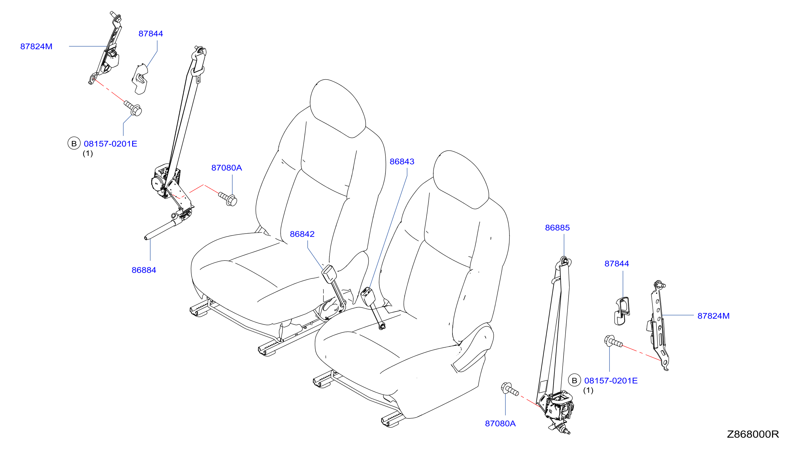 Front Seat Belt