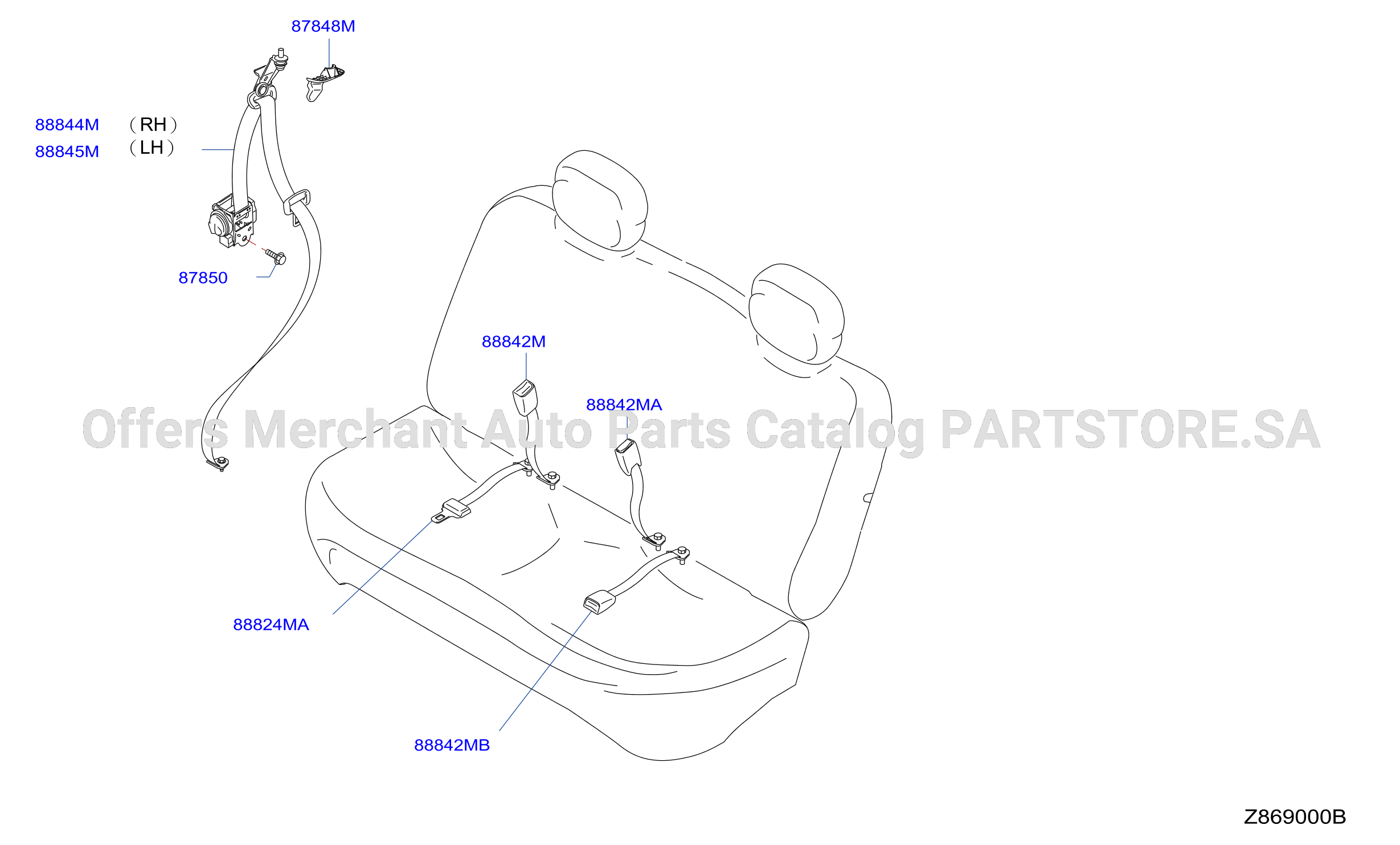 Rear Seat Belt