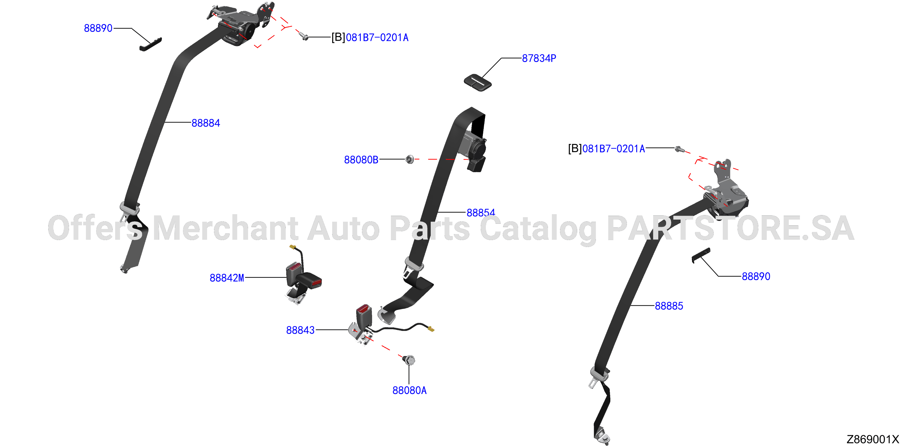 Rear Seat Belt