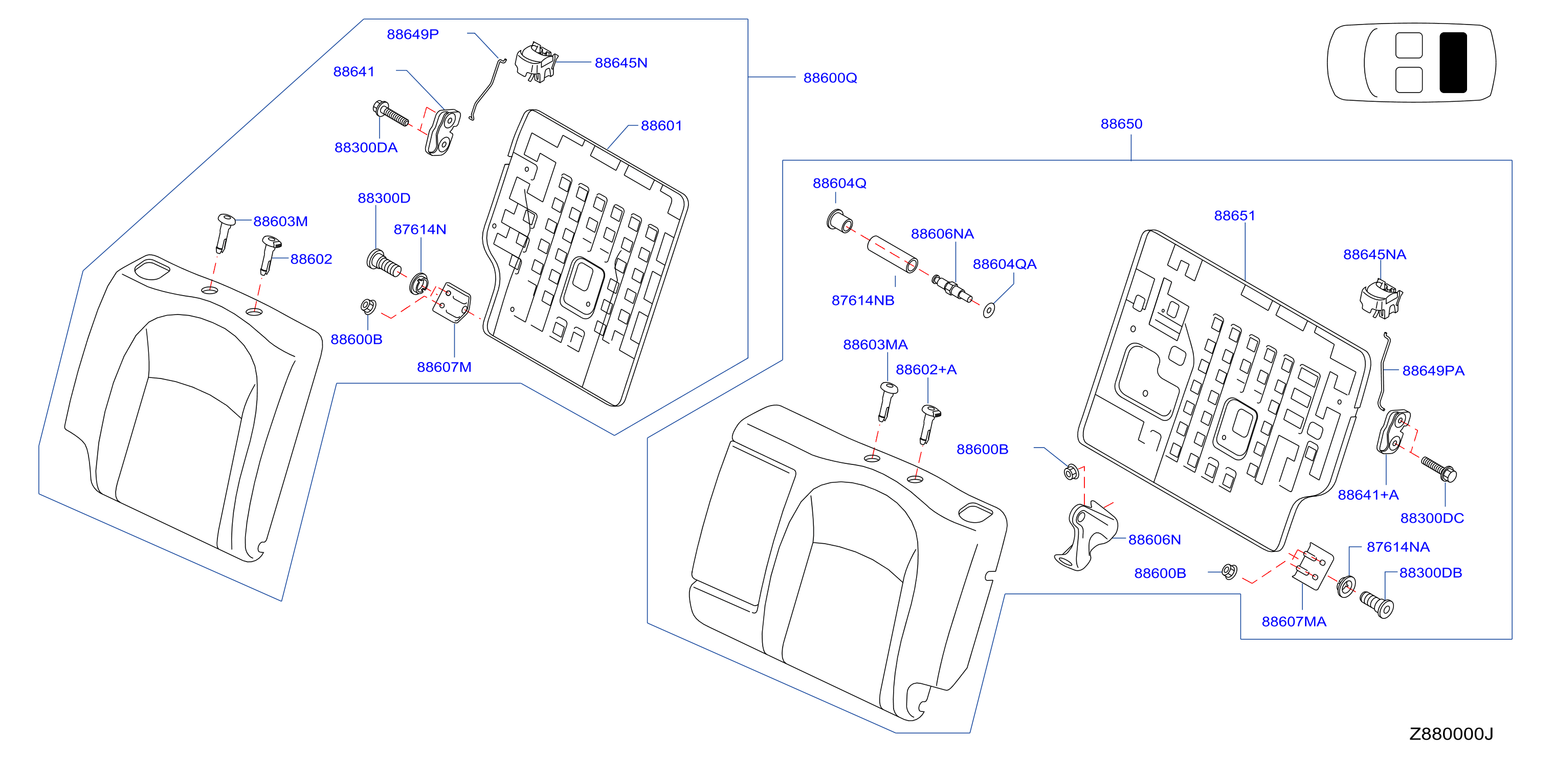 Rear Seat Frame