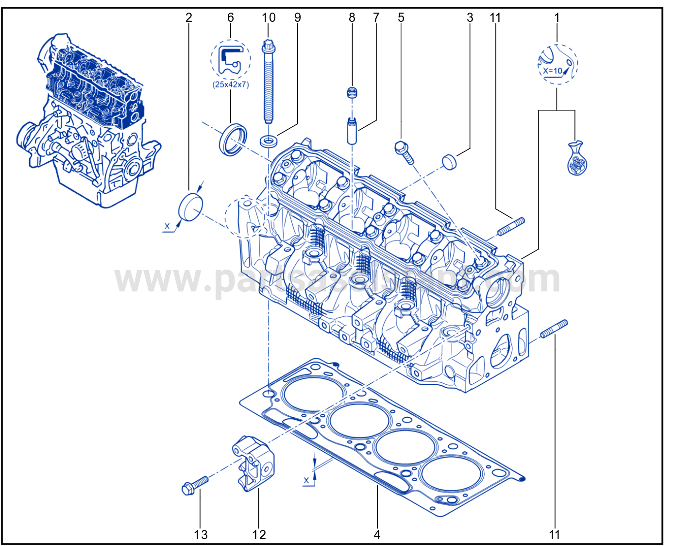 Cylinder Head - 101C-008-01