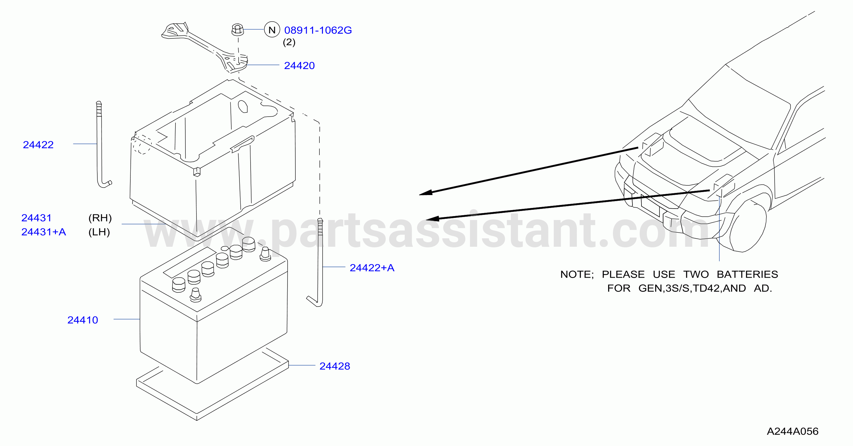 Battery Battery Mounting