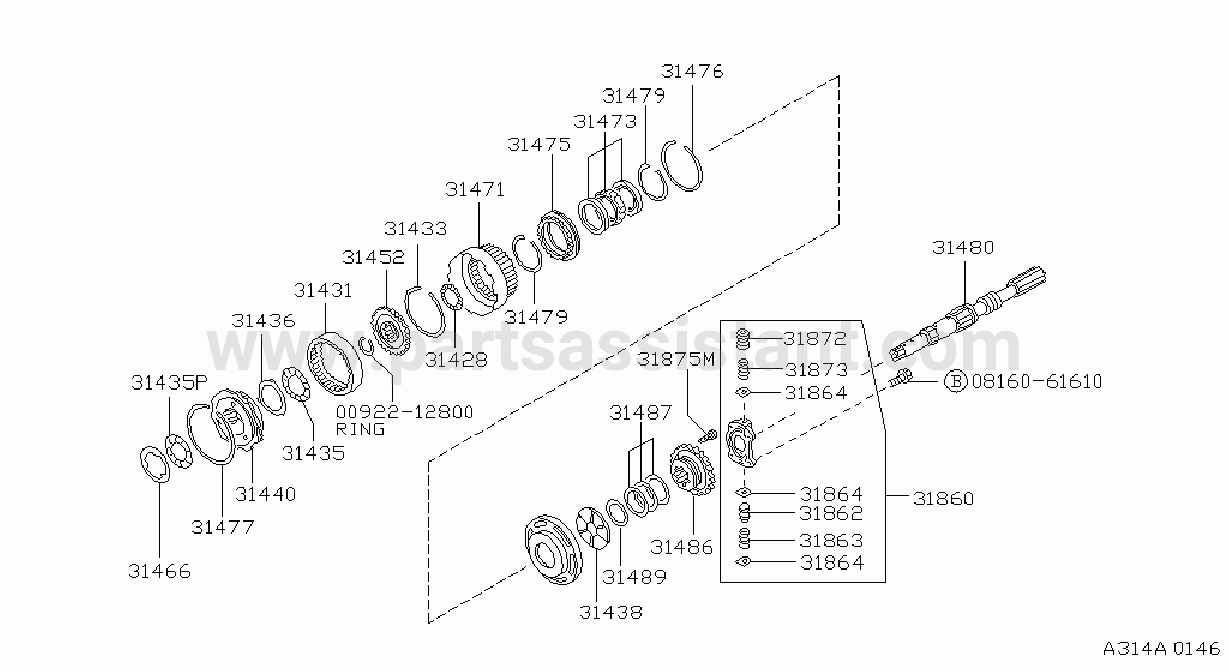 Governor Power Train Planetary Gear Rear
