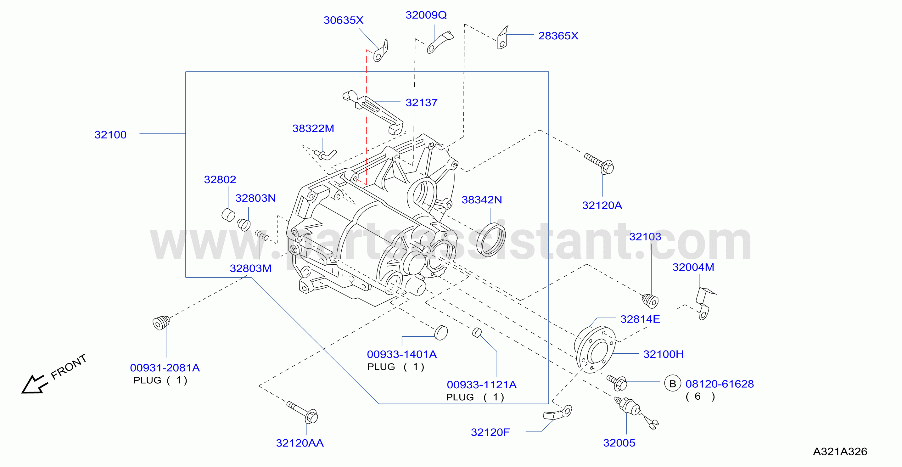 Transmission Case Clutch Release Transmission Case