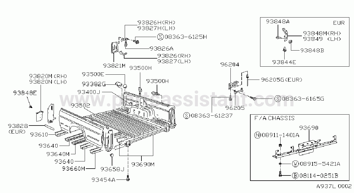 Rear Body Floor Fitting