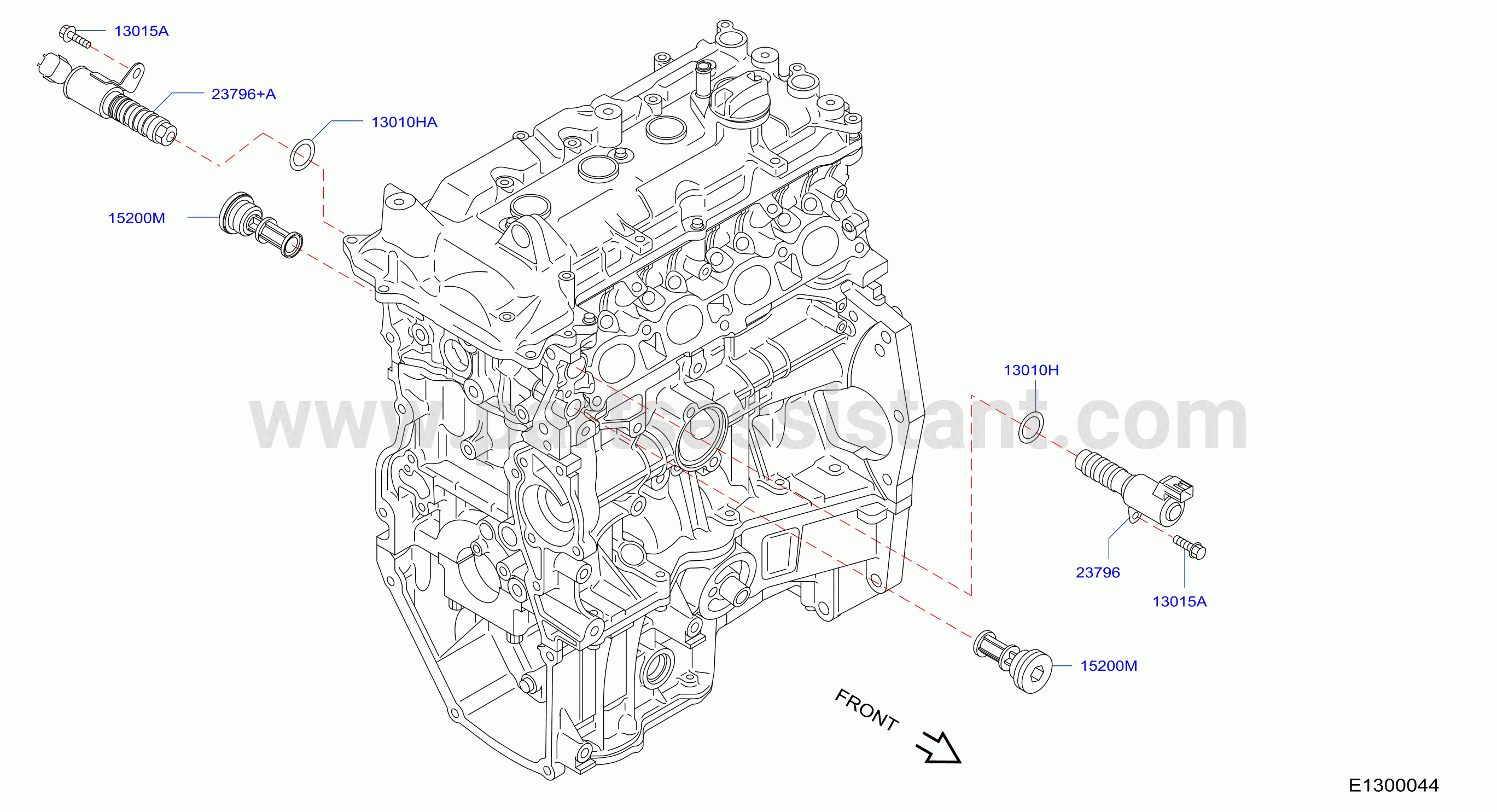 Camshaft Valve Mechanism Solenoid And Oil Filter Parts