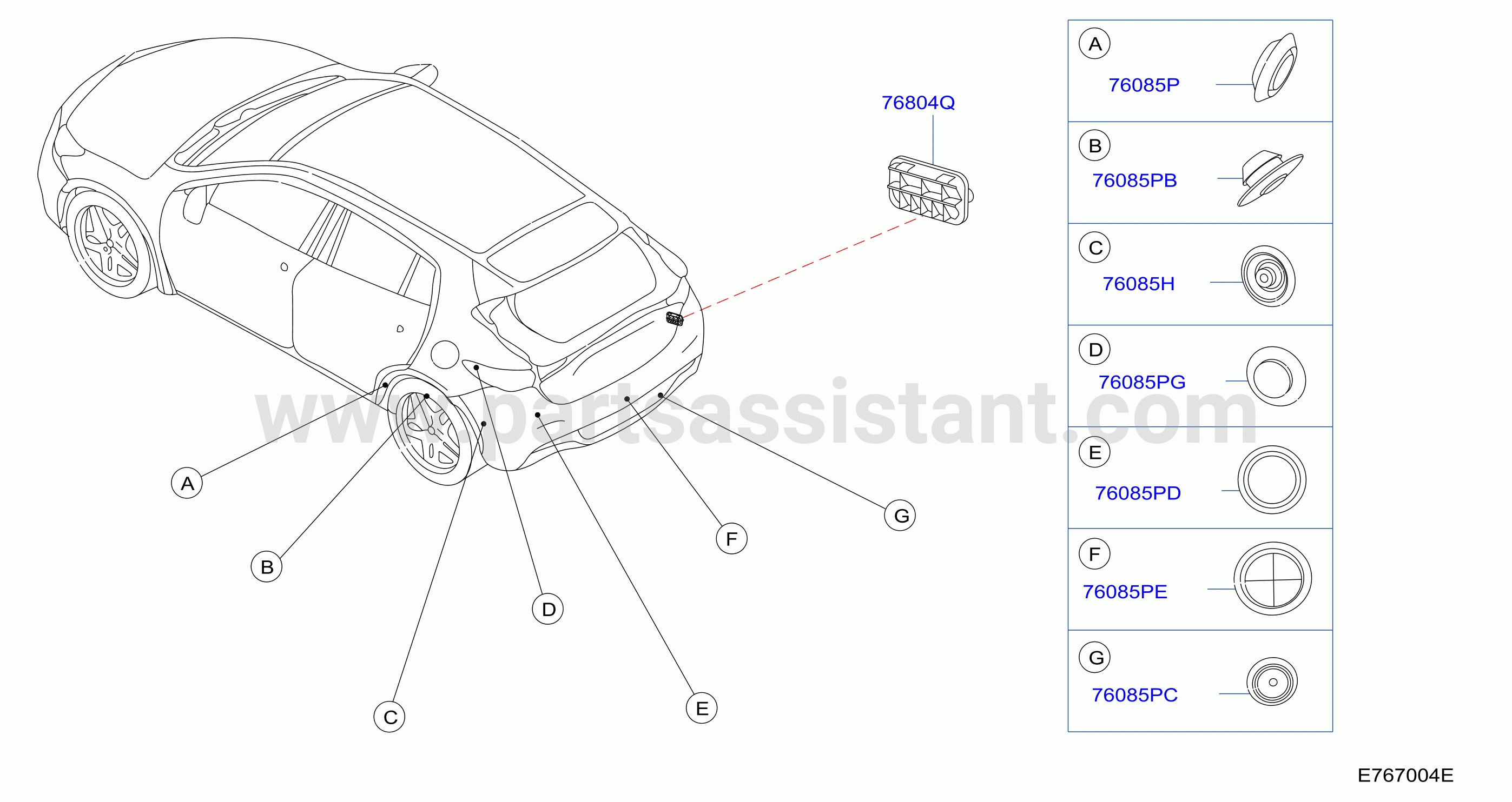 Body Side Fitting Rear Fitting