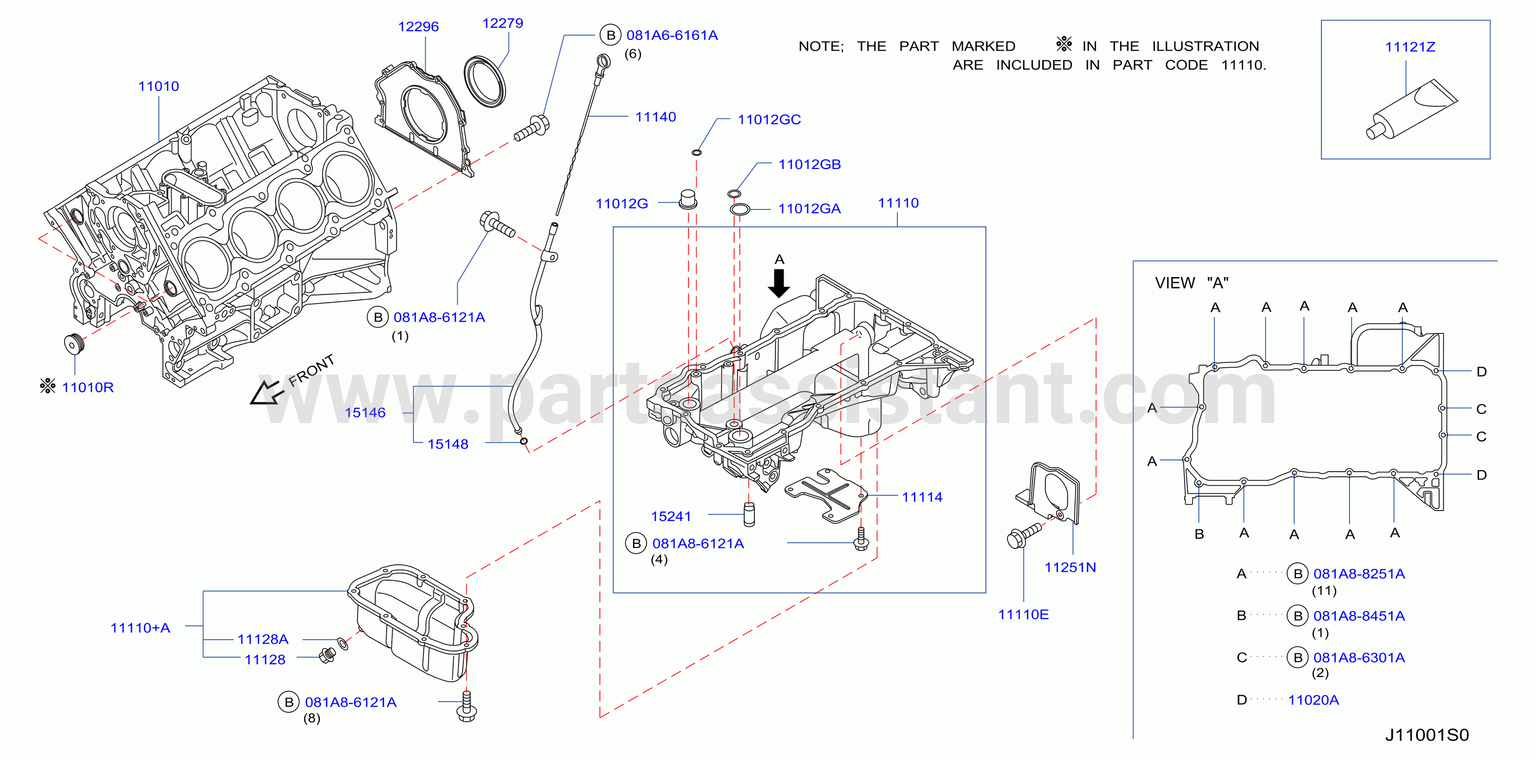 Cylinder Block Oil Pan Assembly