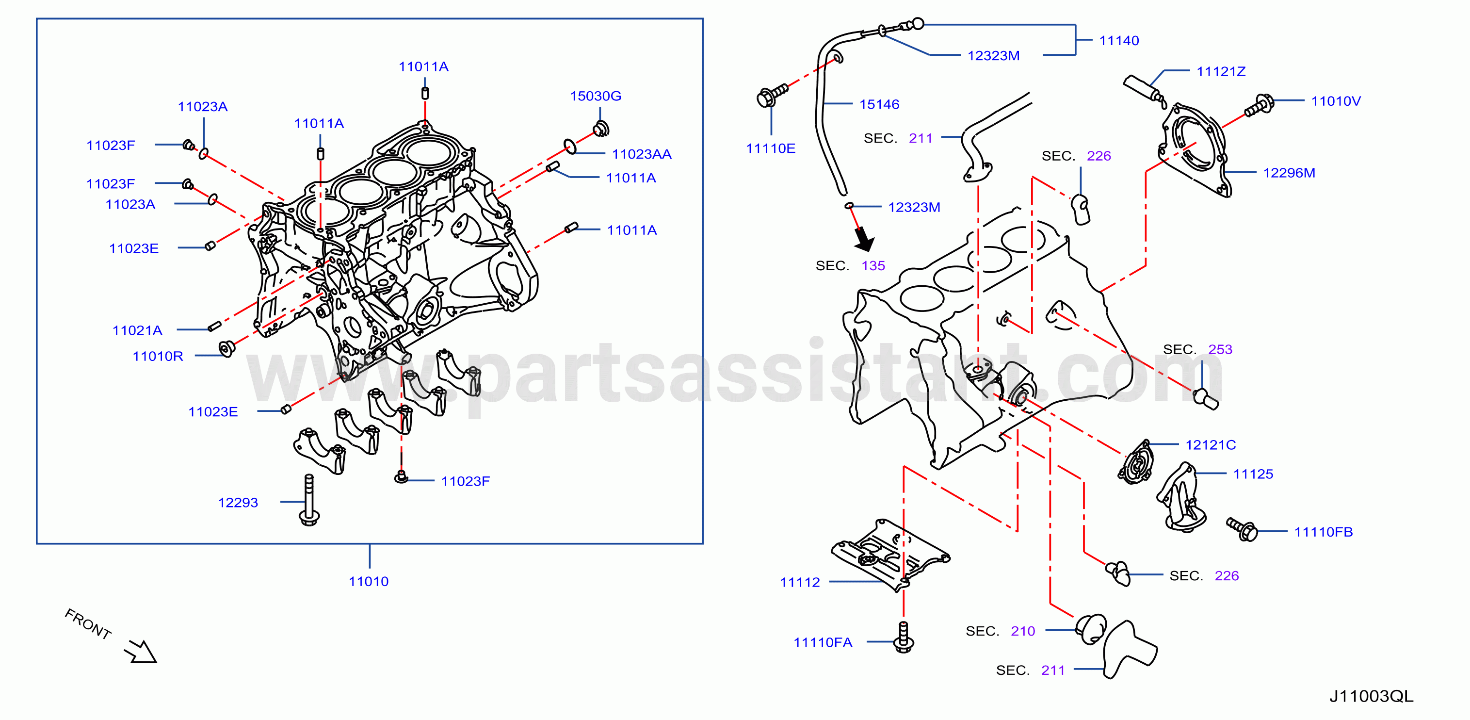 Cylinder Block Oil Pan Cylinder Block