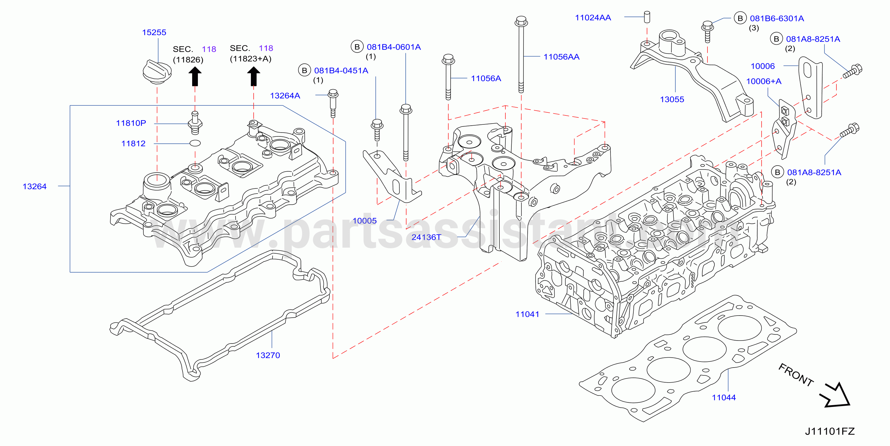 Cylinder Head Rocker Cover Assembly
