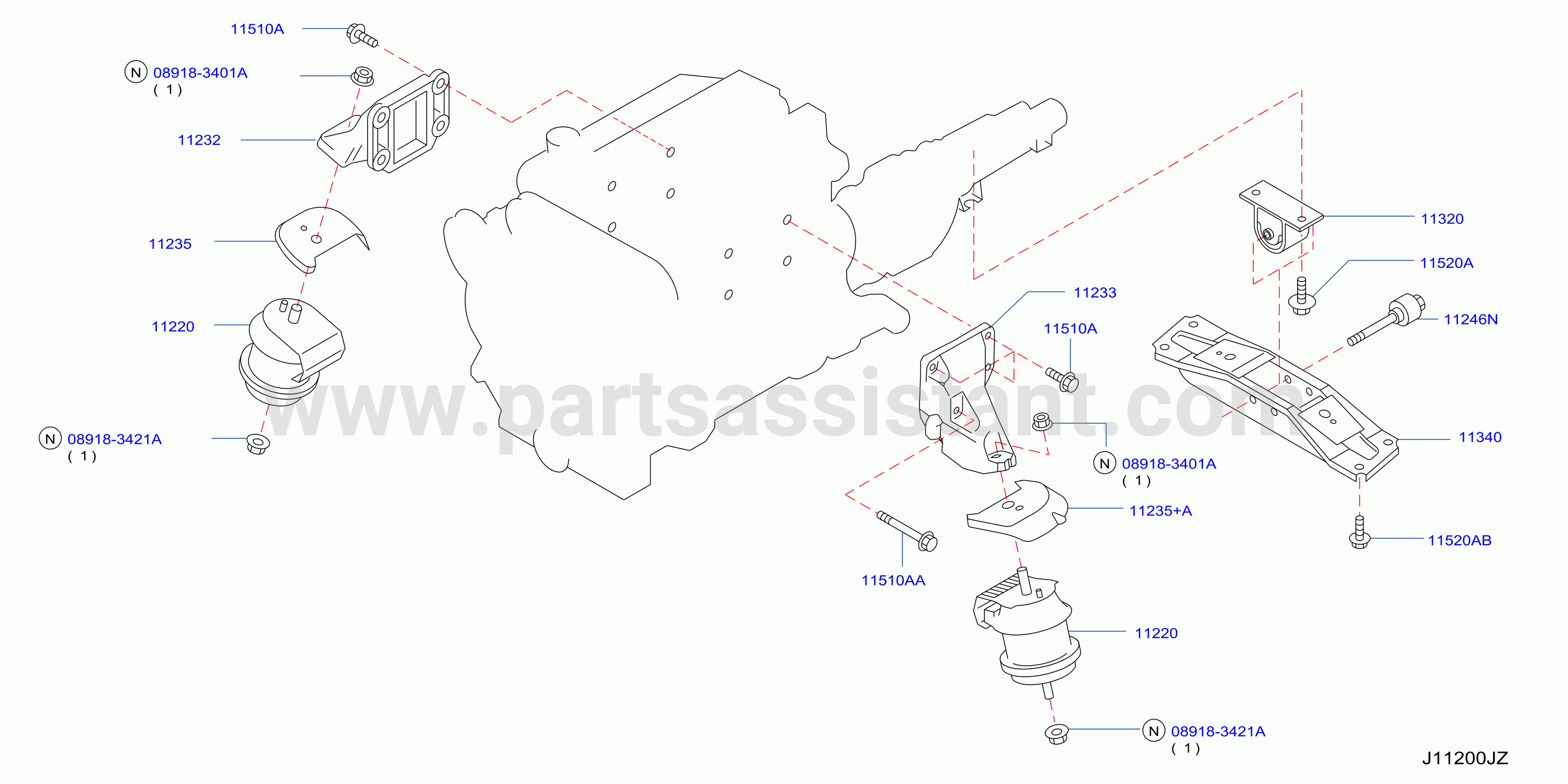 Engine Transmission Mounting
