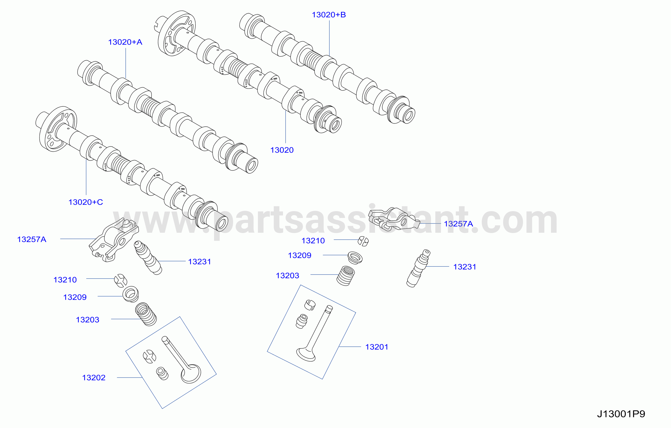 Camshaft Valve Mechanism Camshaft