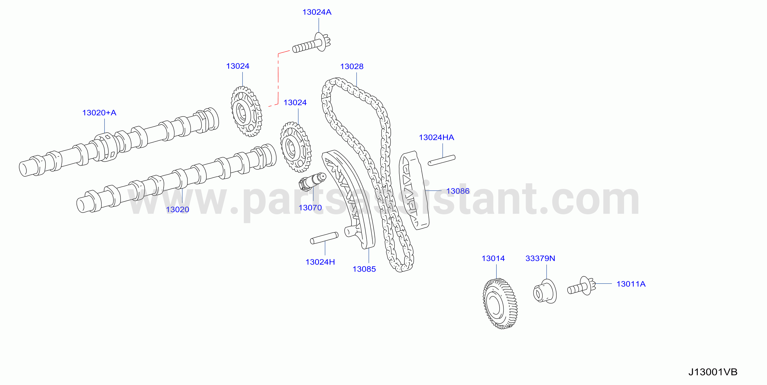 Camshaft Valve Mechanism Camshaft Chain Drive