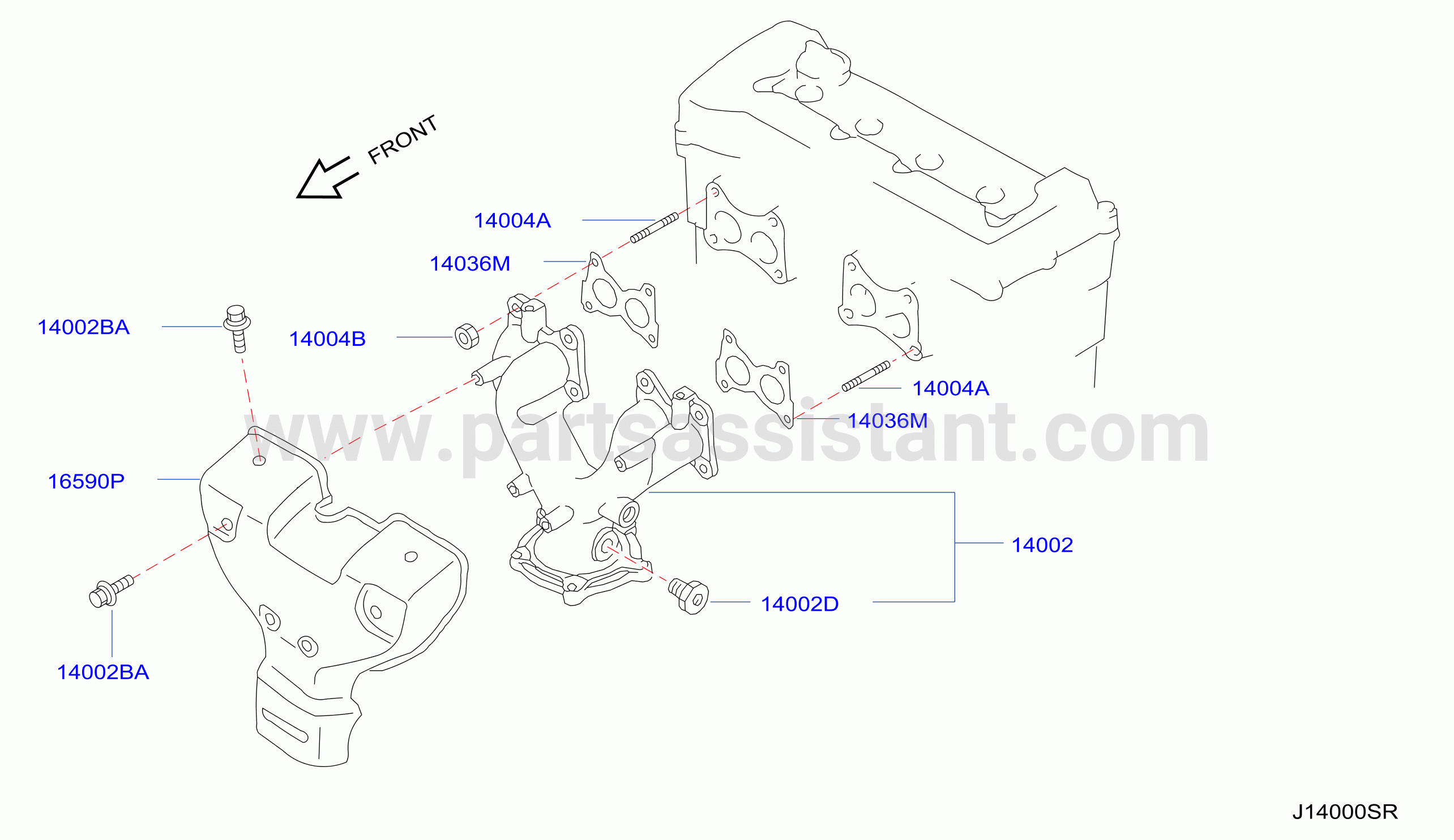 Manifold Exhaust Parts