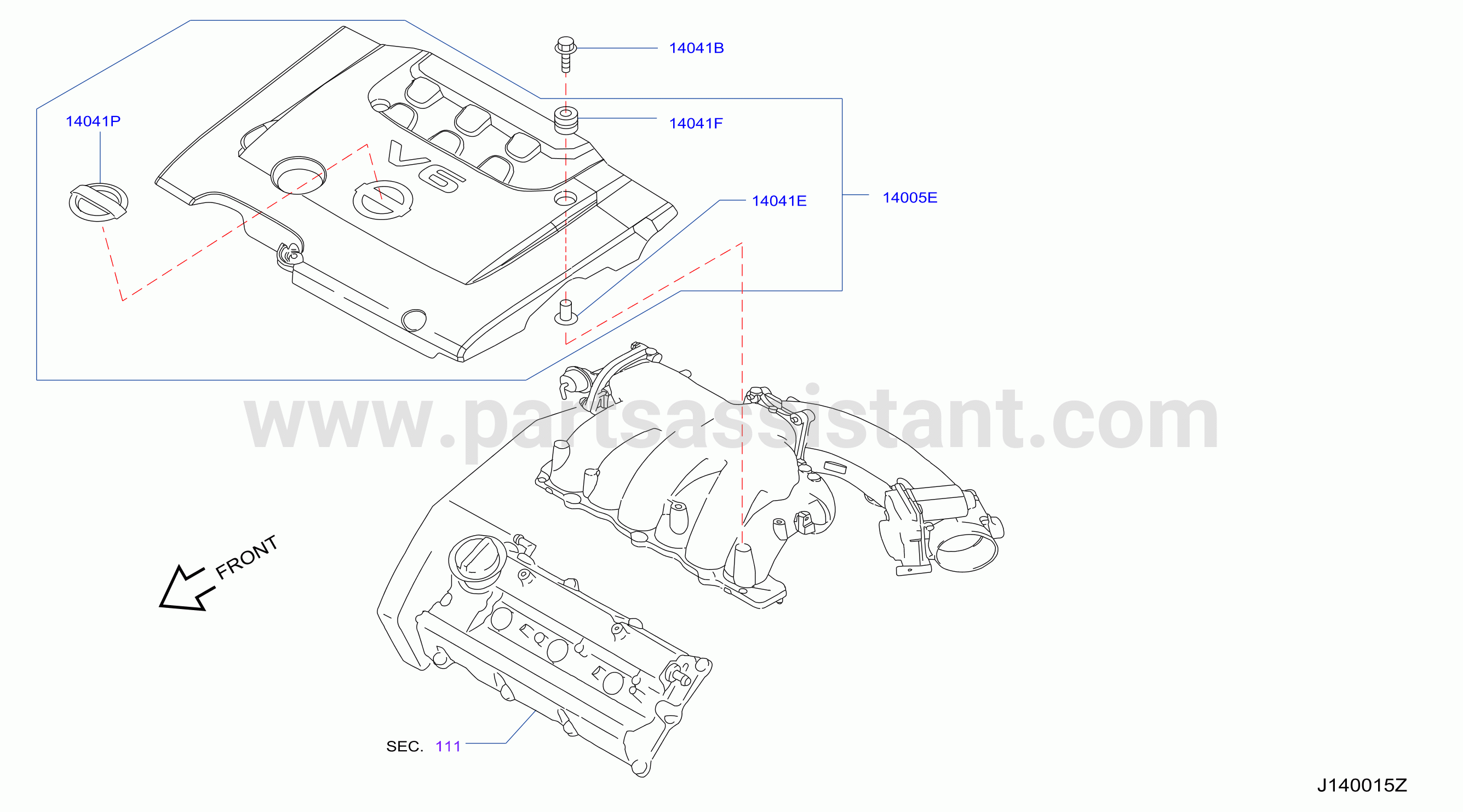Manifold Engine Cover Parts