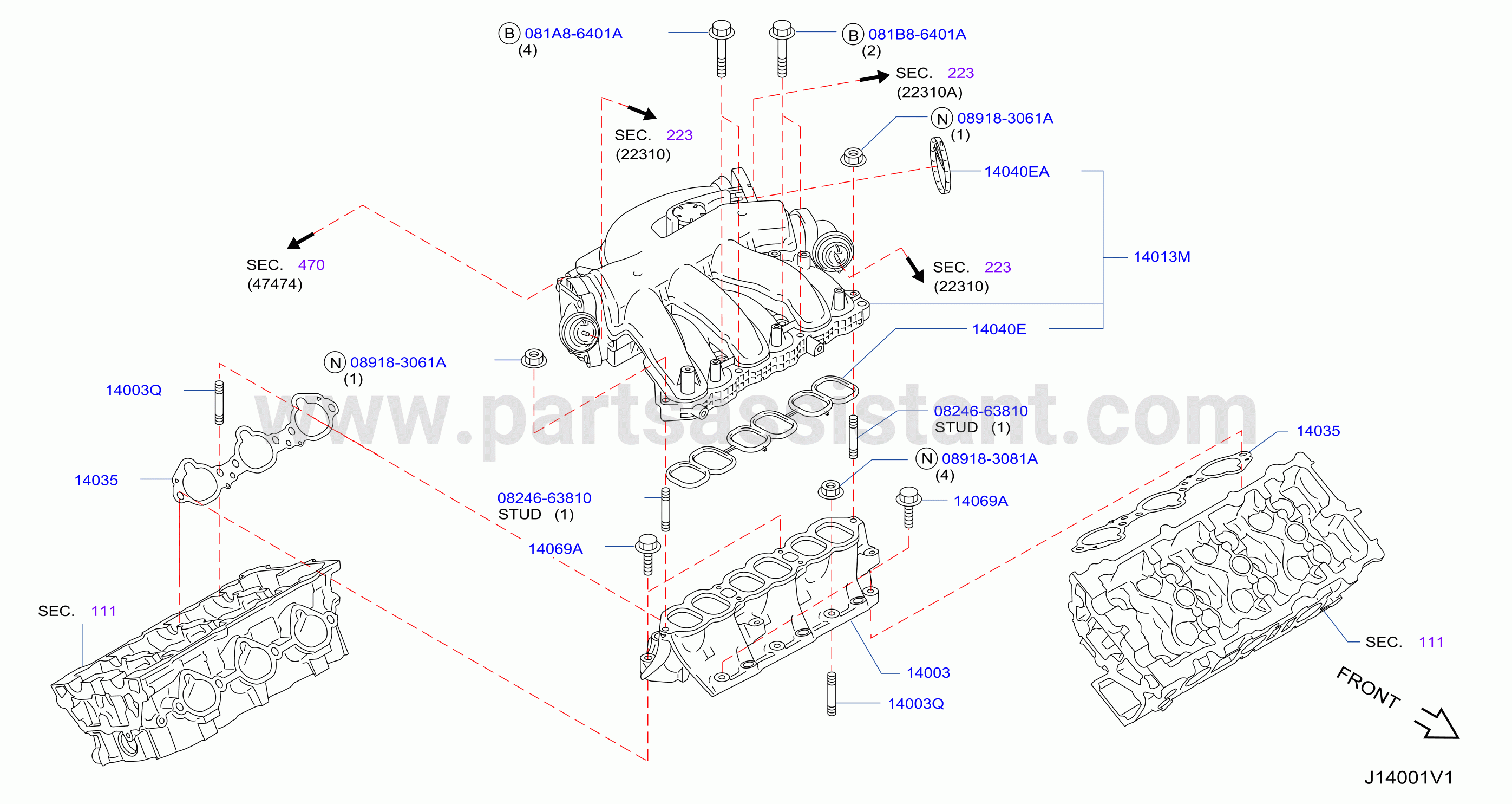 Manifold Intake Parts