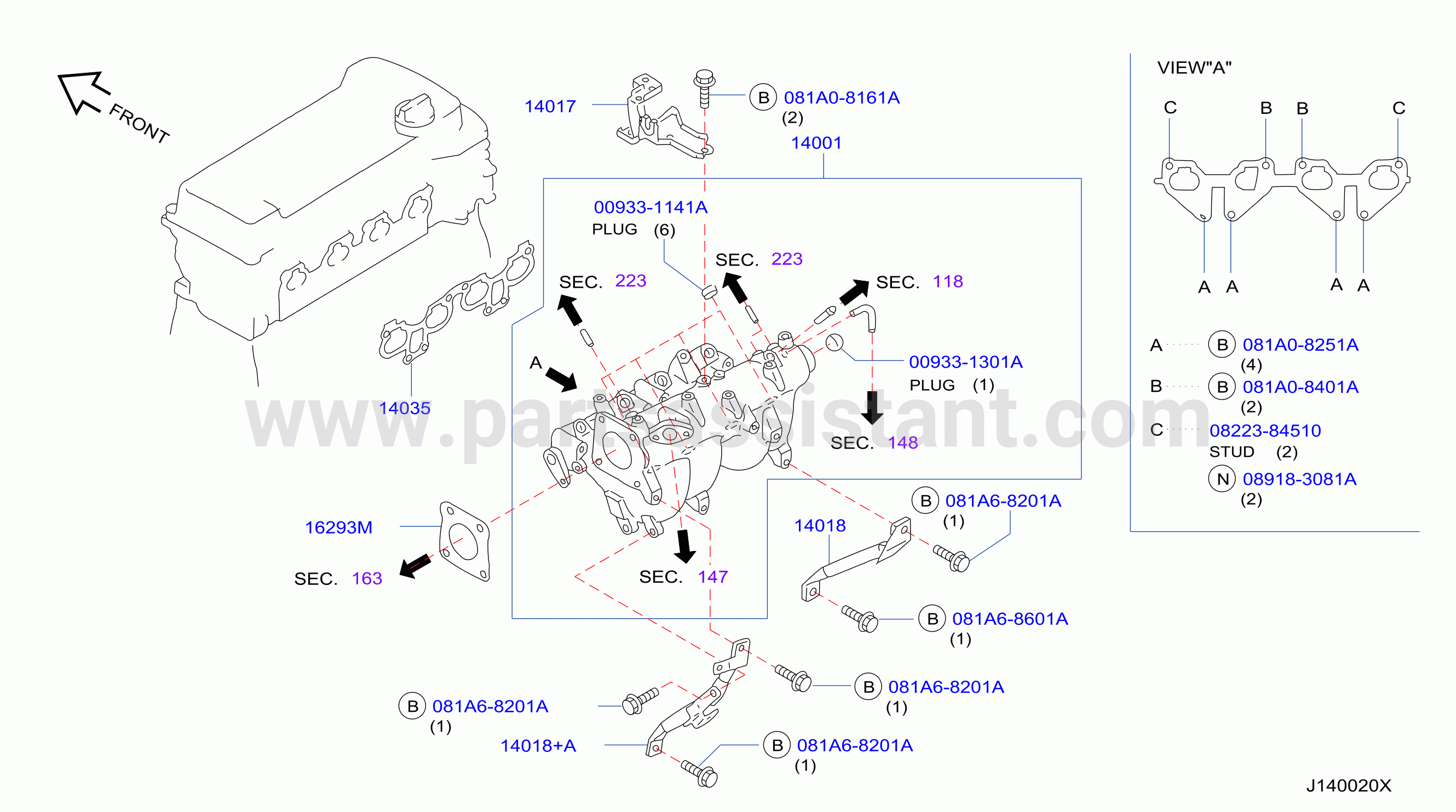 Manifold Intake Parts