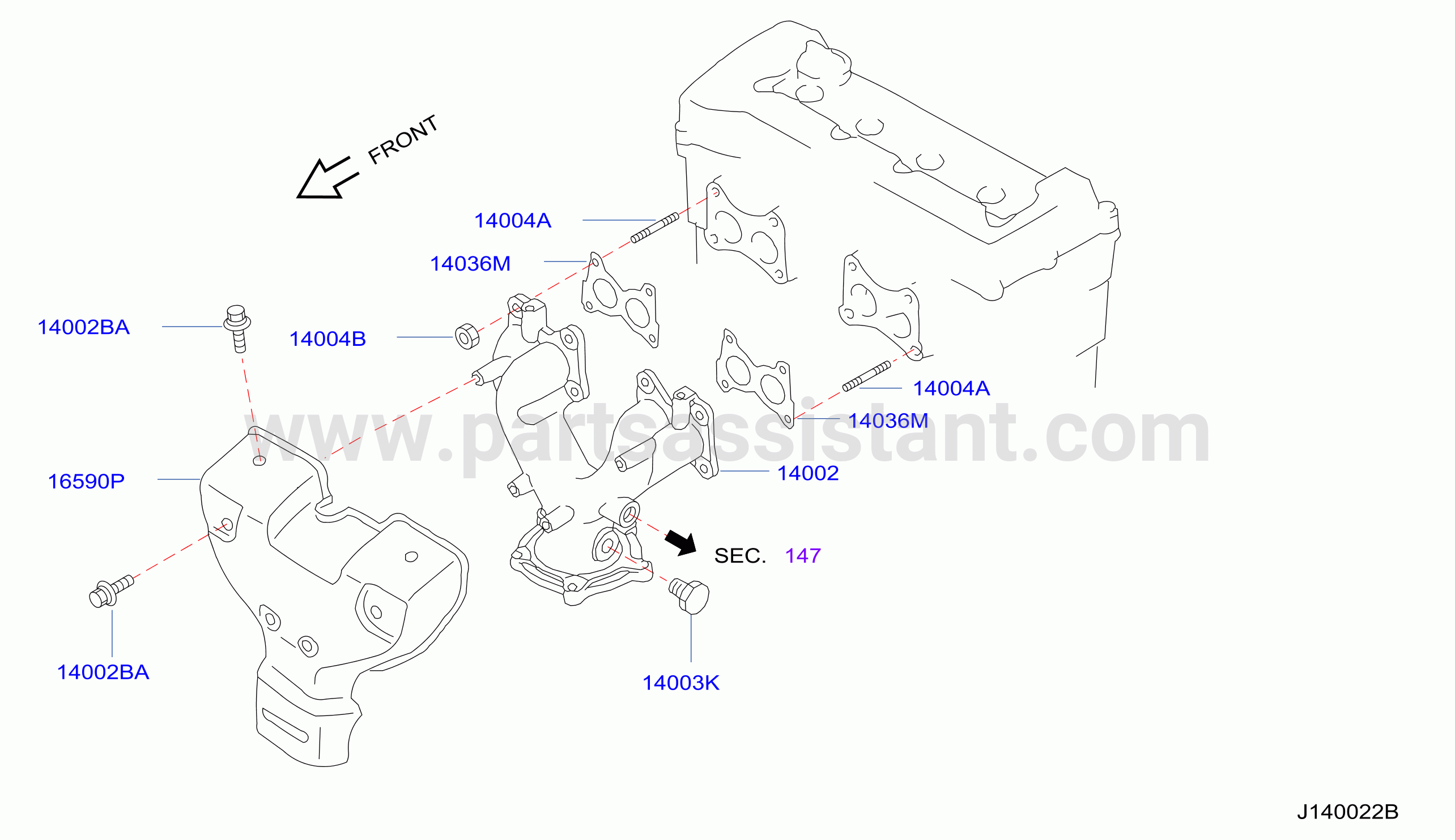 Manifold Exhaust Parts