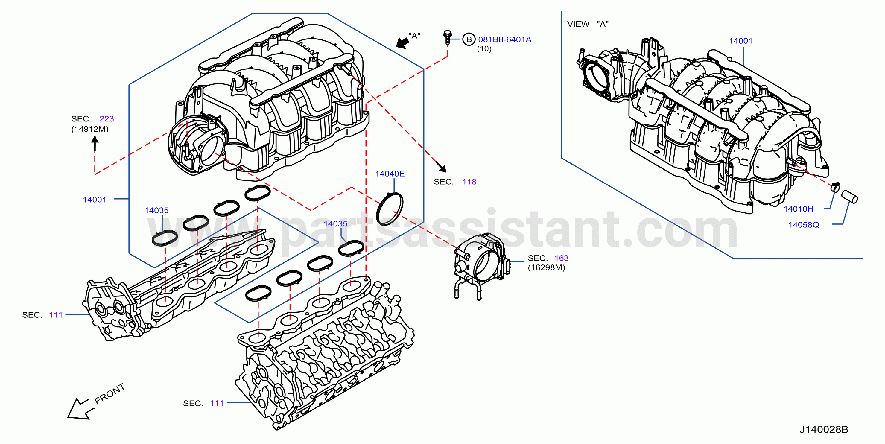 Manifold Intake Parts