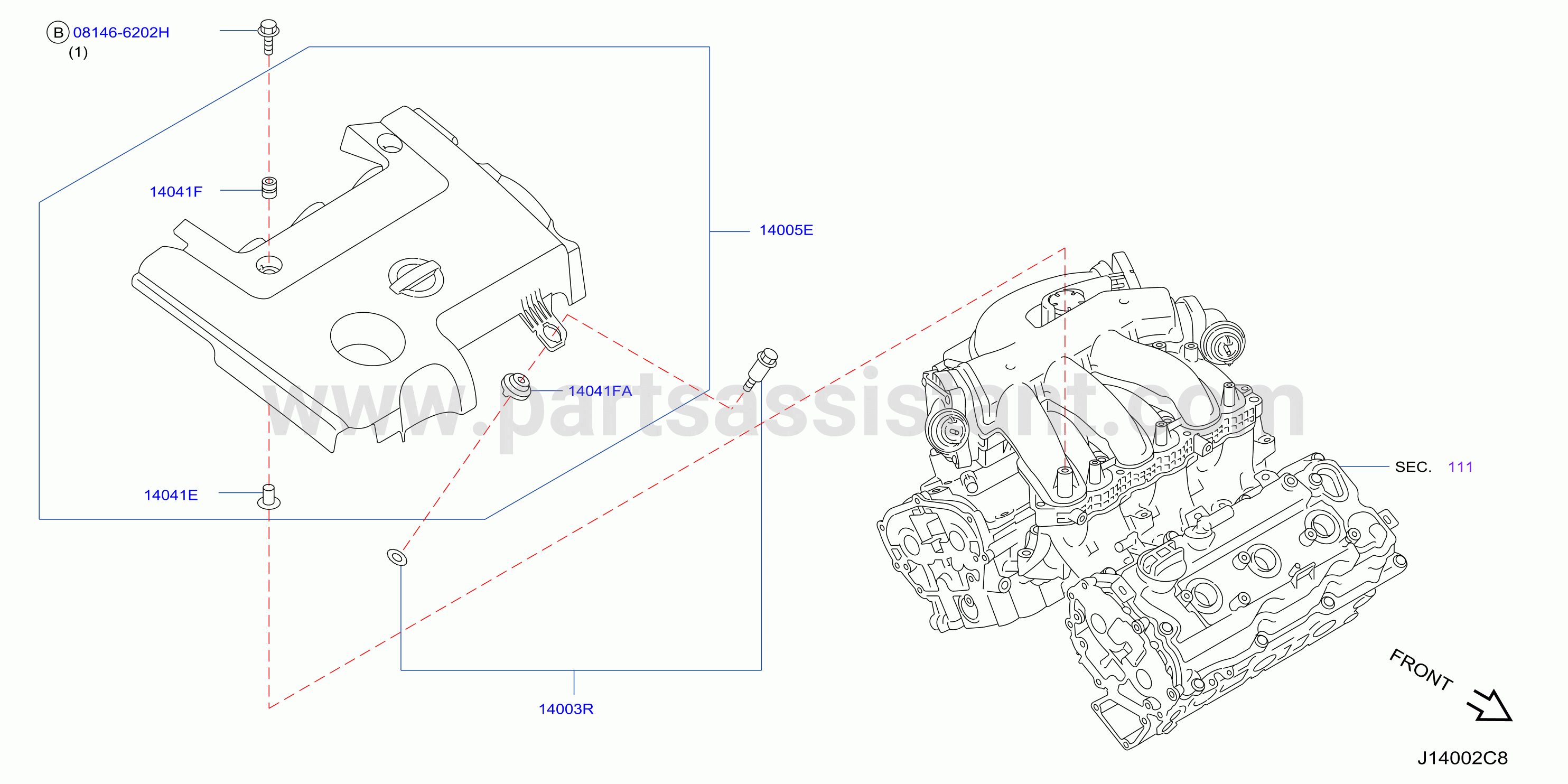 Manifold Engine Cover Parts