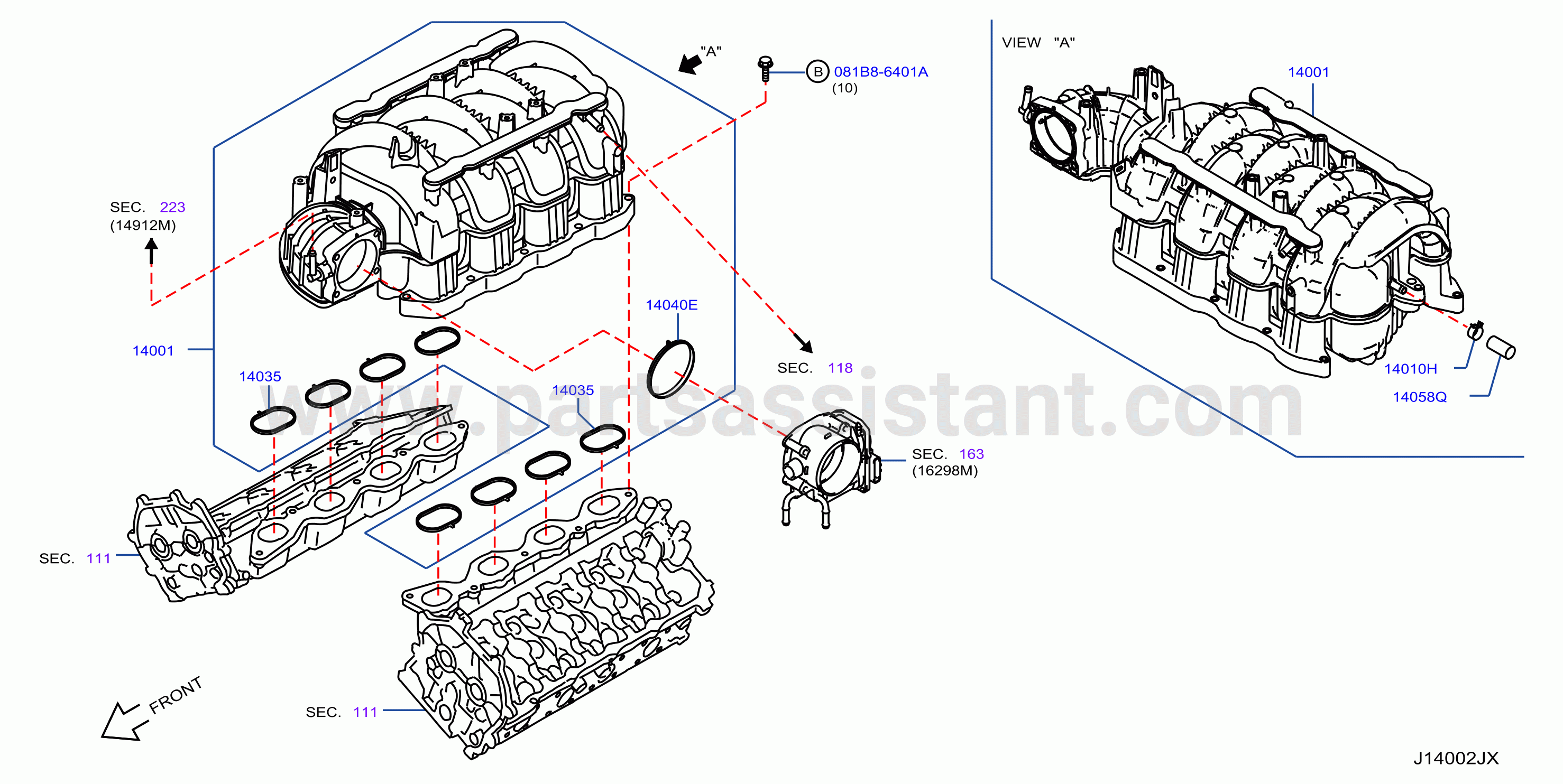 Manifold Intake Parts