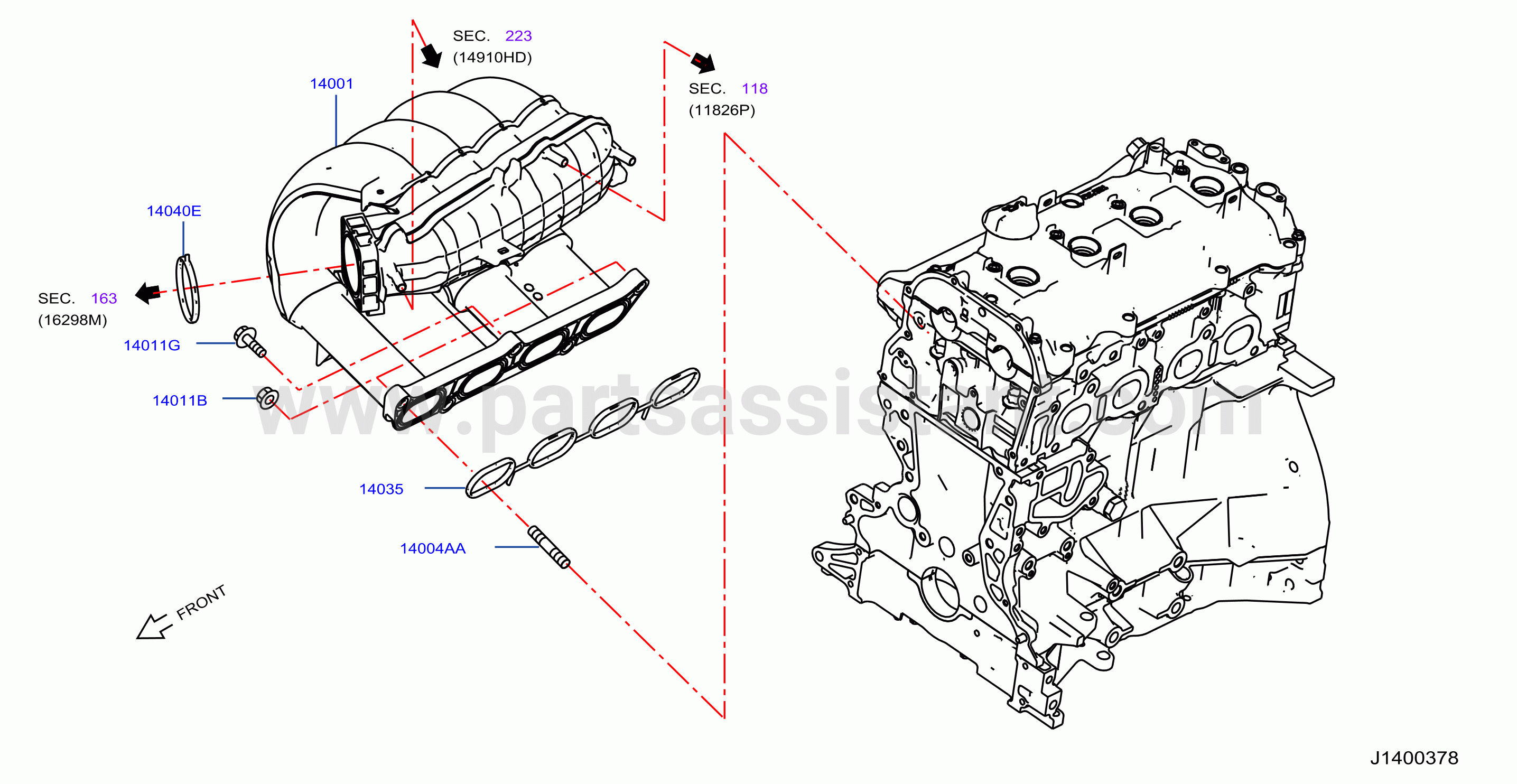 Manifold Intake Parts