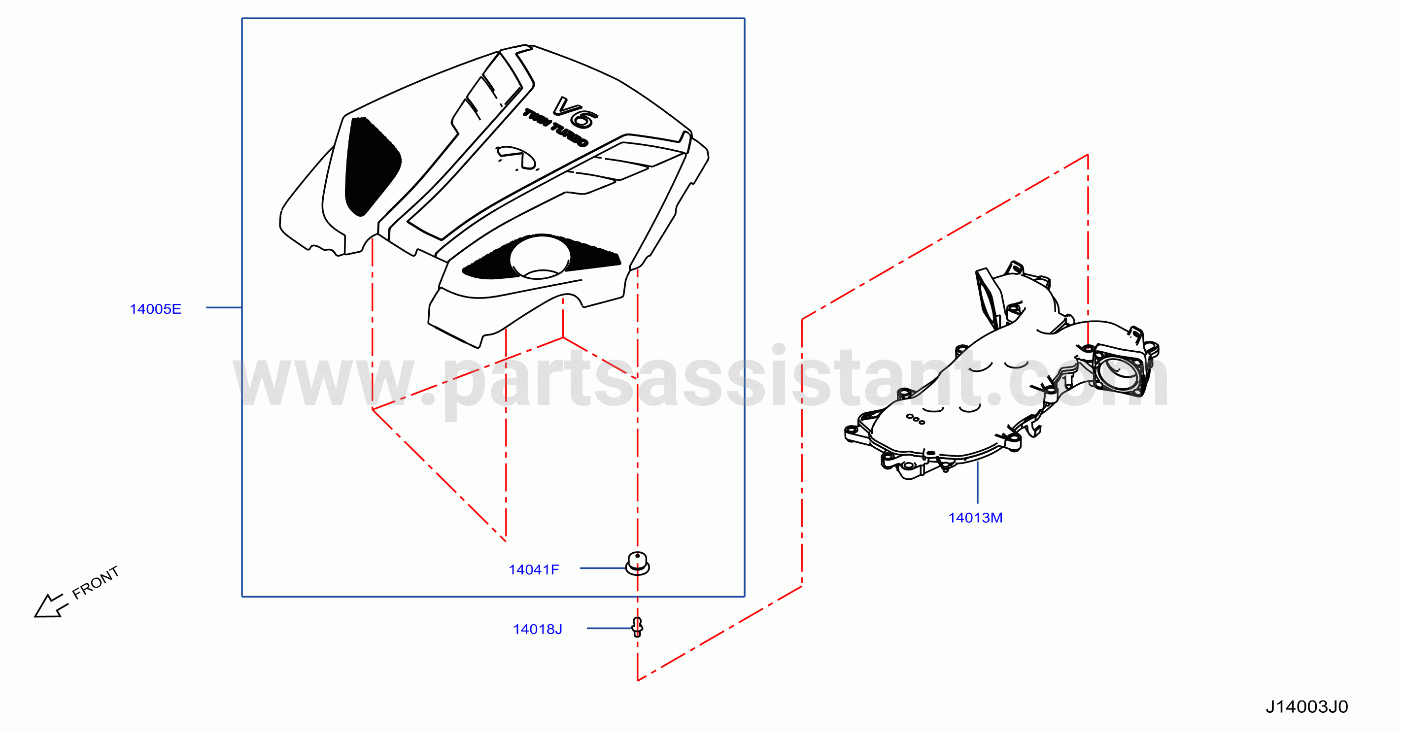 Manifold Engine Cover Parts