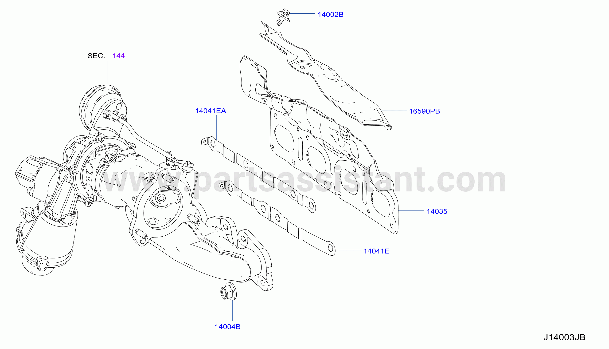 Manifold Exhaust Parts