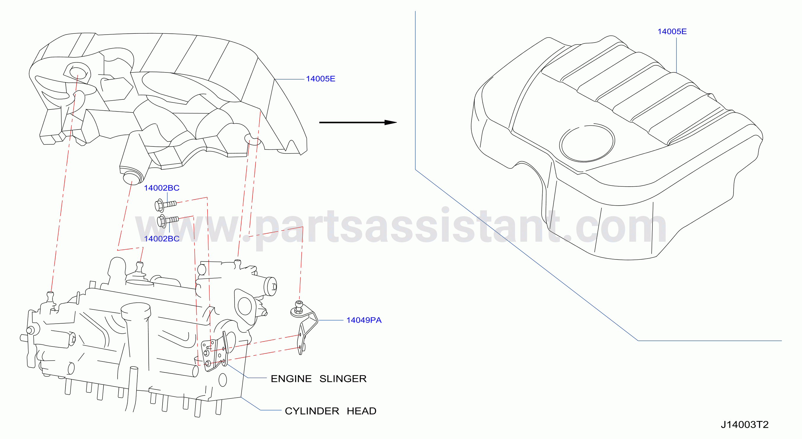 Manifold Engine Cover Parts