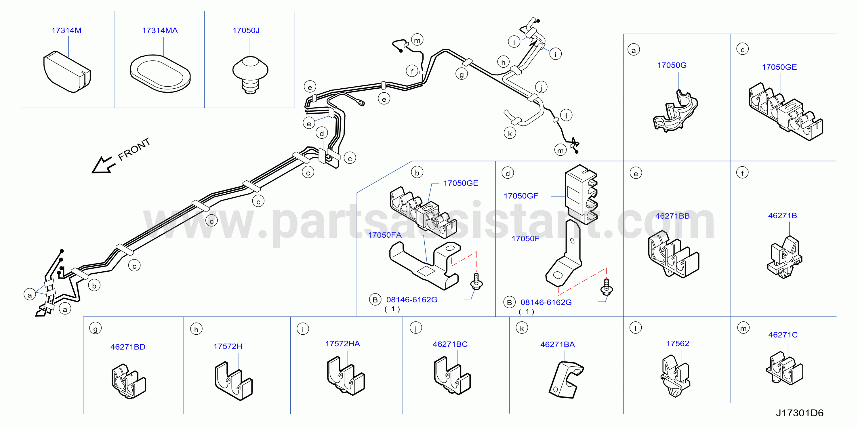 Fuel Piping Clamp Insulator