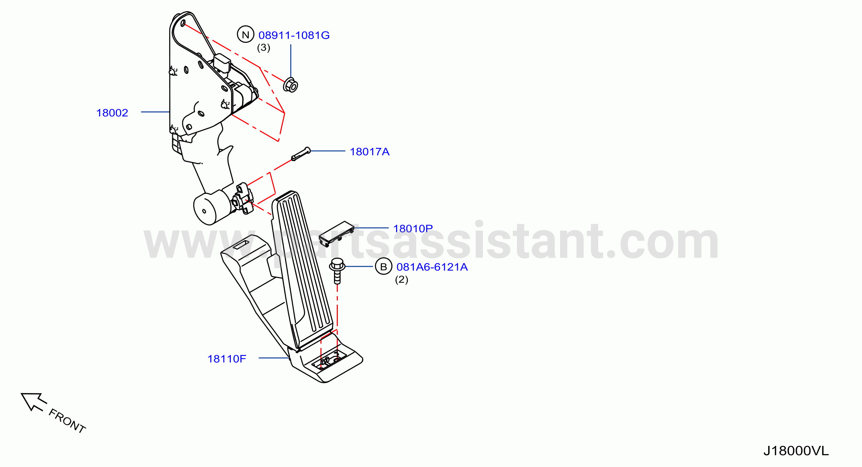 Accelerator Linkage F / Icc