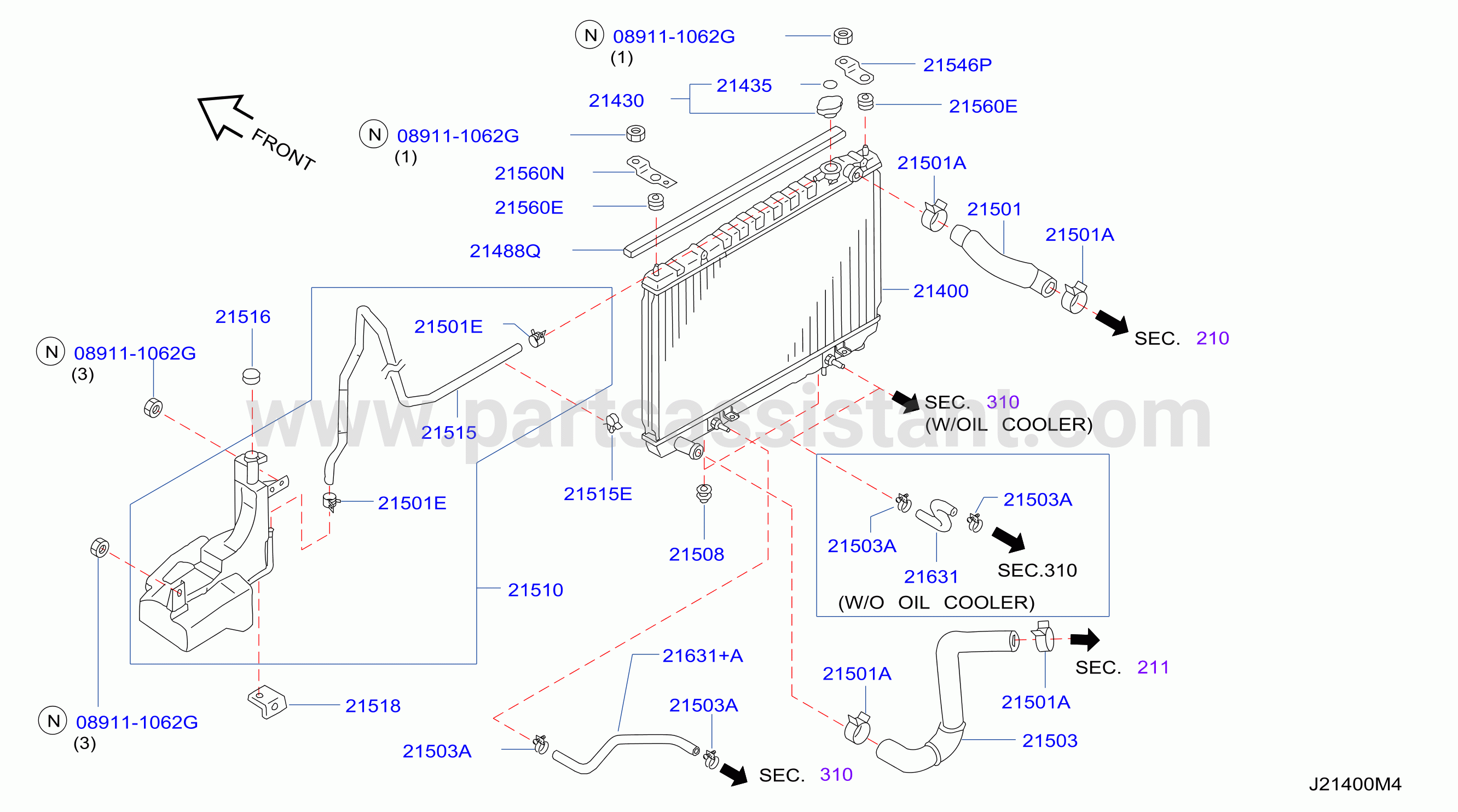 Radiator Shroud Inverter Cooling Fitting Parts