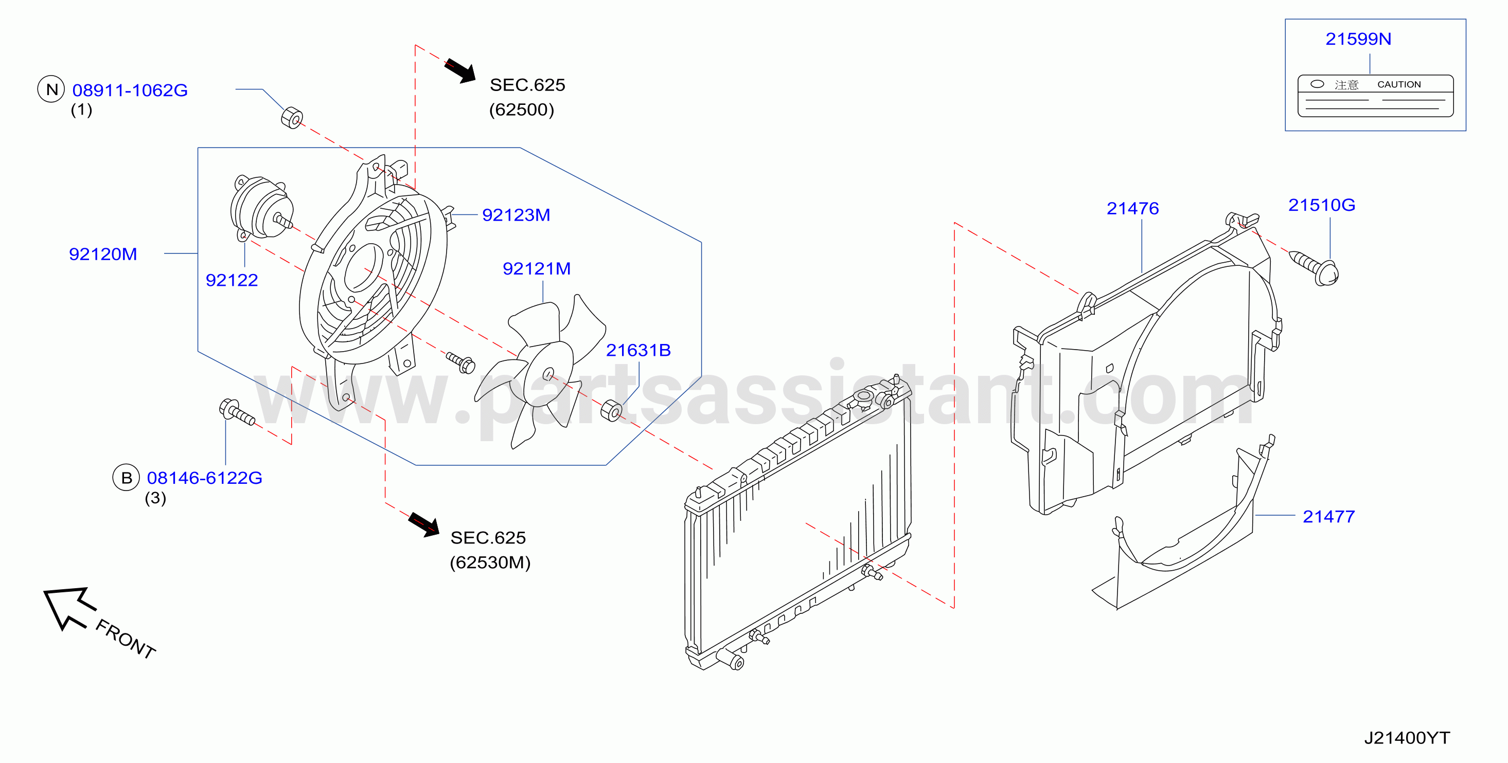 Radiator Shroud Inverter Cooling Shroud Motor Fan