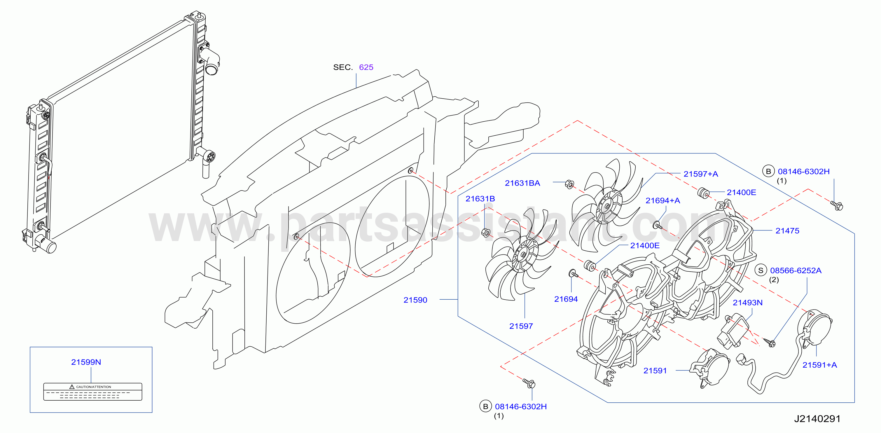 Radiator Shroud Inverter Cooling Fitting Parts 2