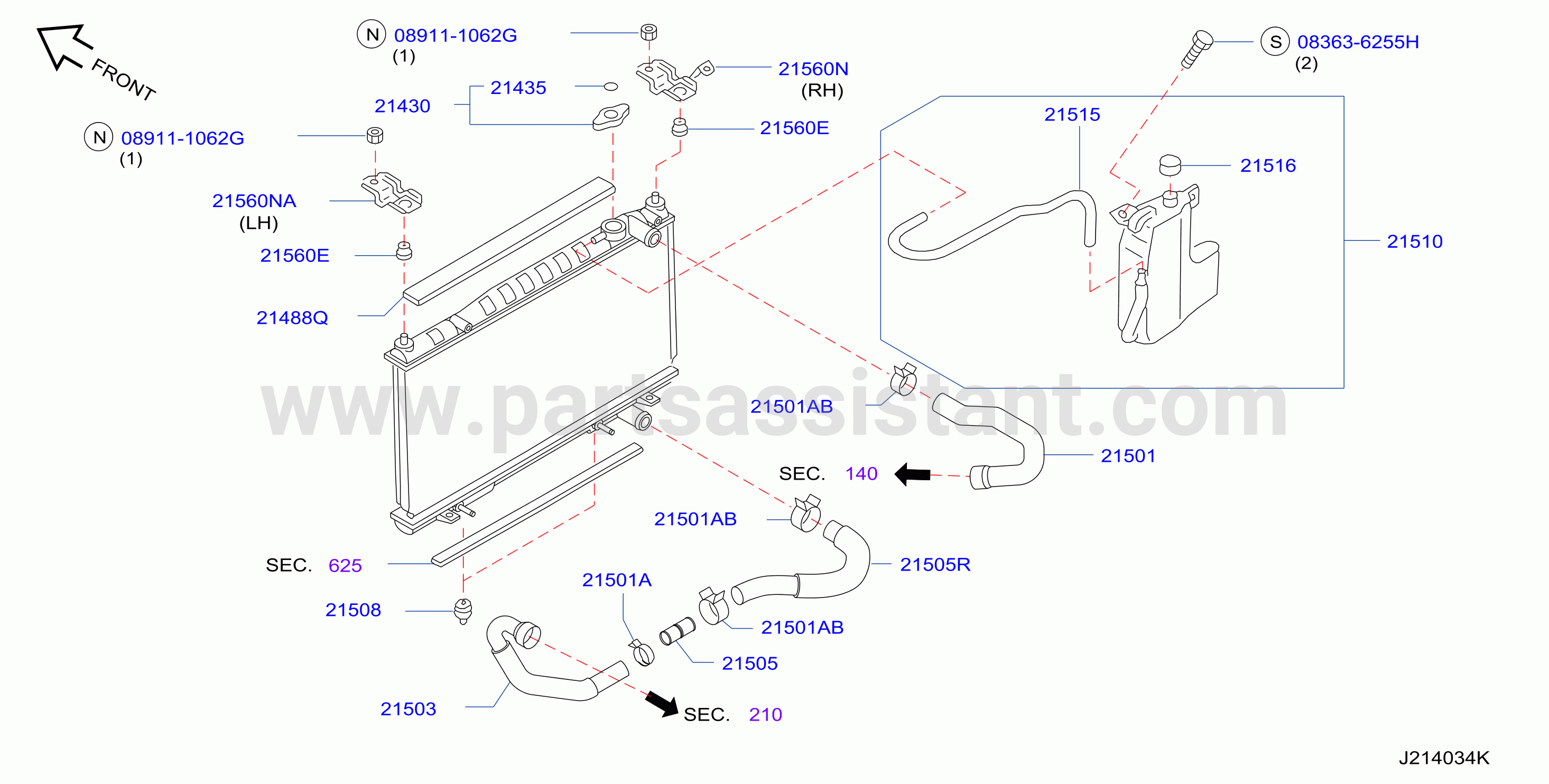 Radiator Shroud Inverter Cooling Fitting Parts