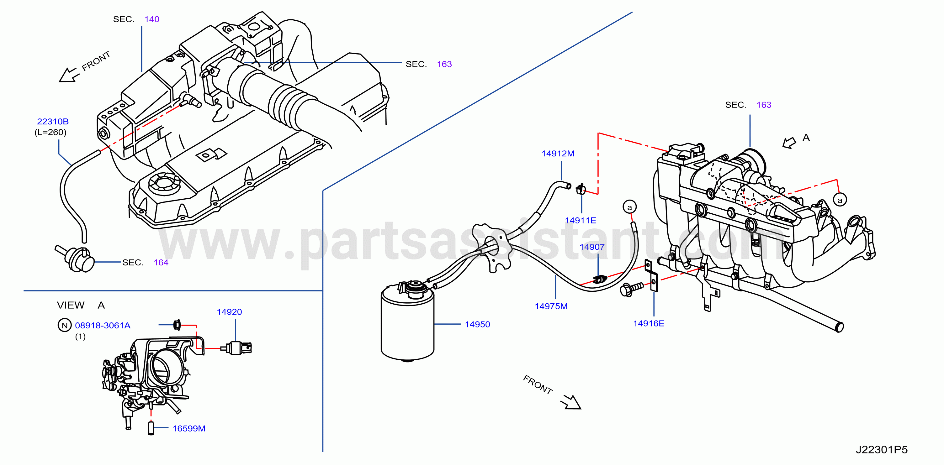 Engine Control Vacuum Piping Exp Gcc