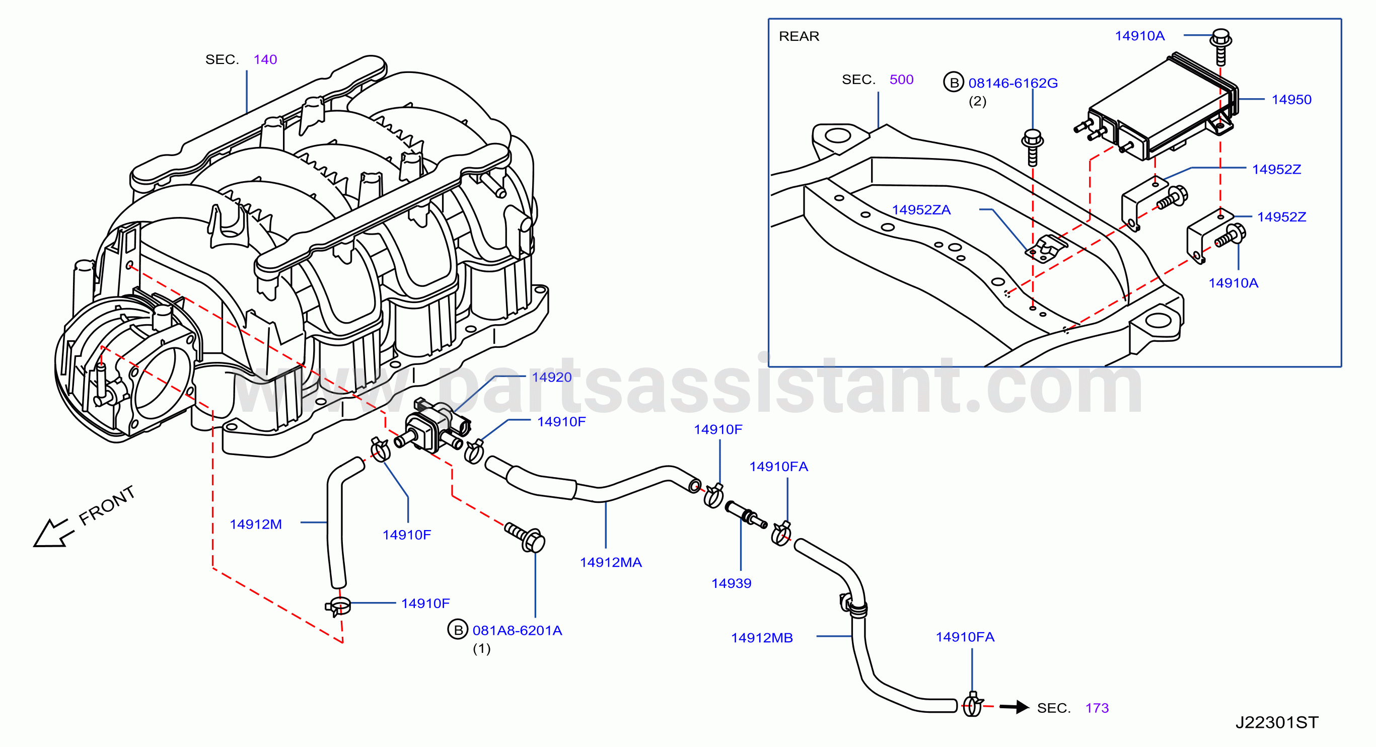Engine Control Vacuum Piping Gcc