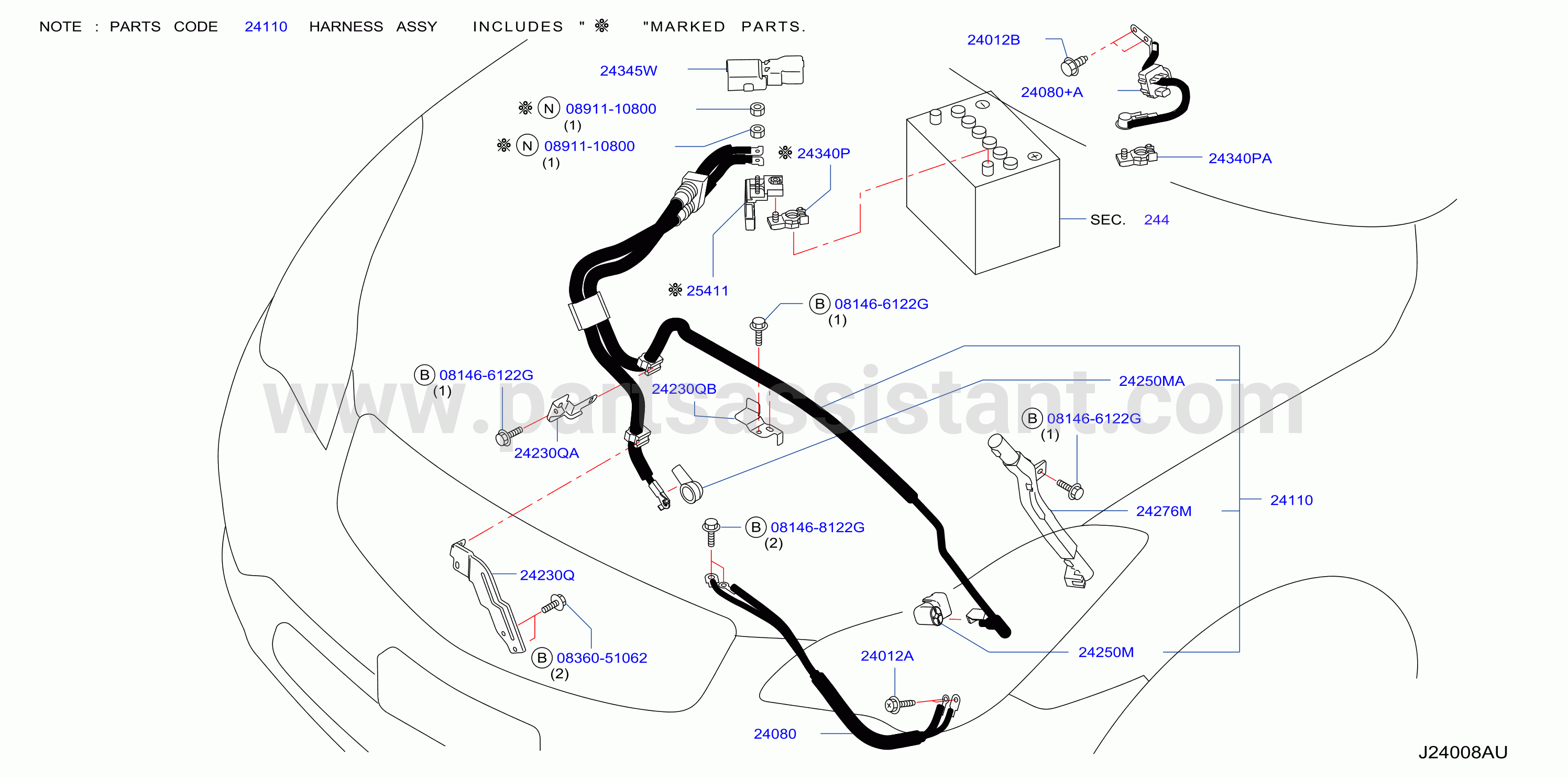 Wiring Battery Harness